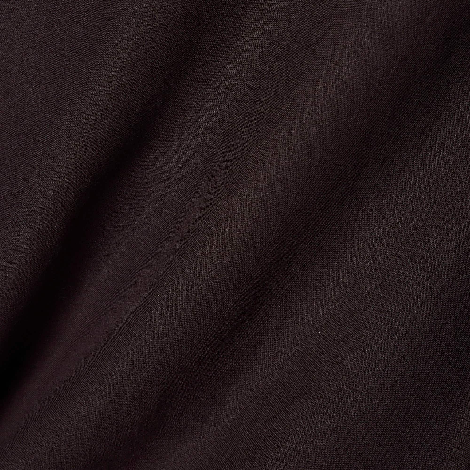 Linen Blend Overshirt - Brown