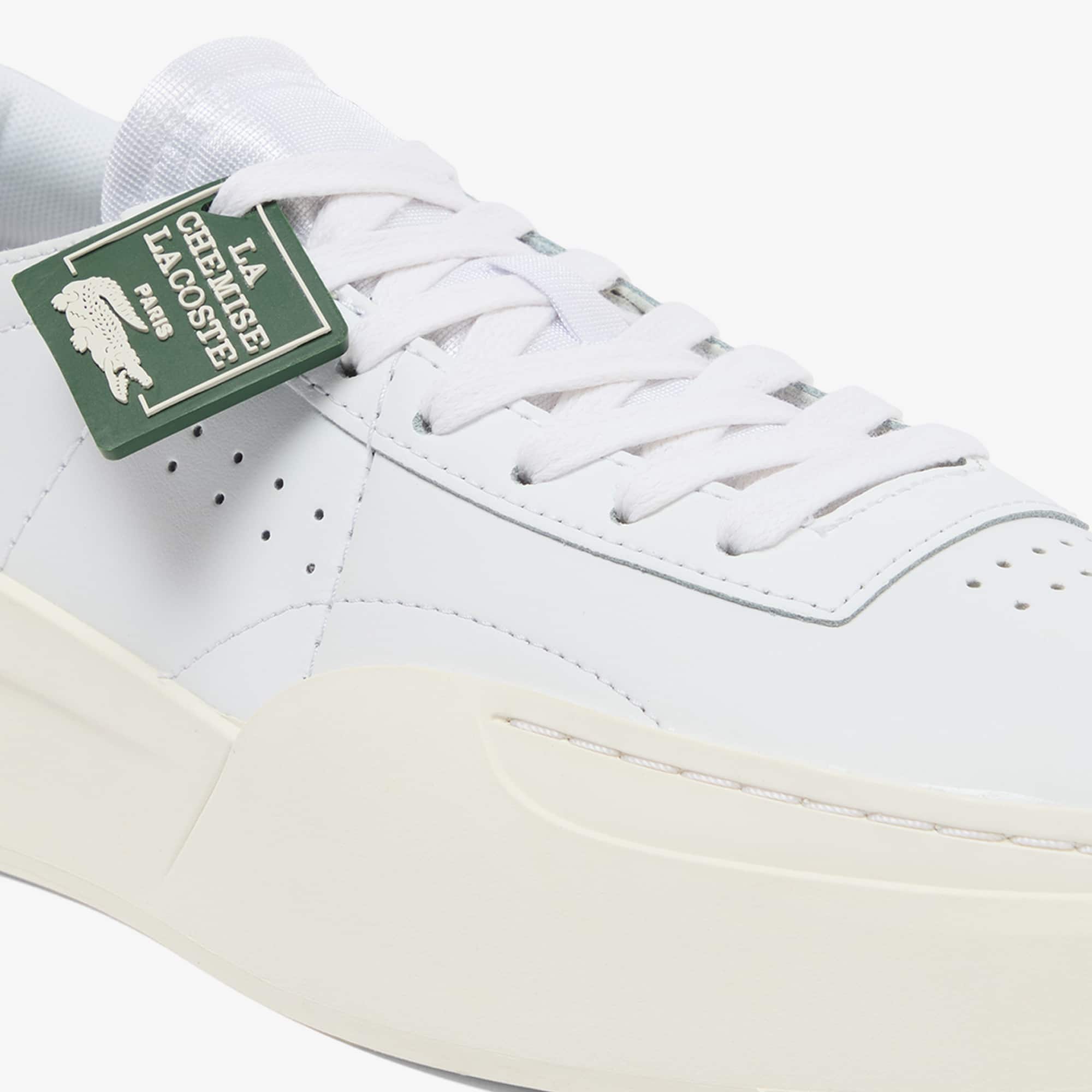 Men's Aura Club Leather Sneakers - WHT/OFF WHT