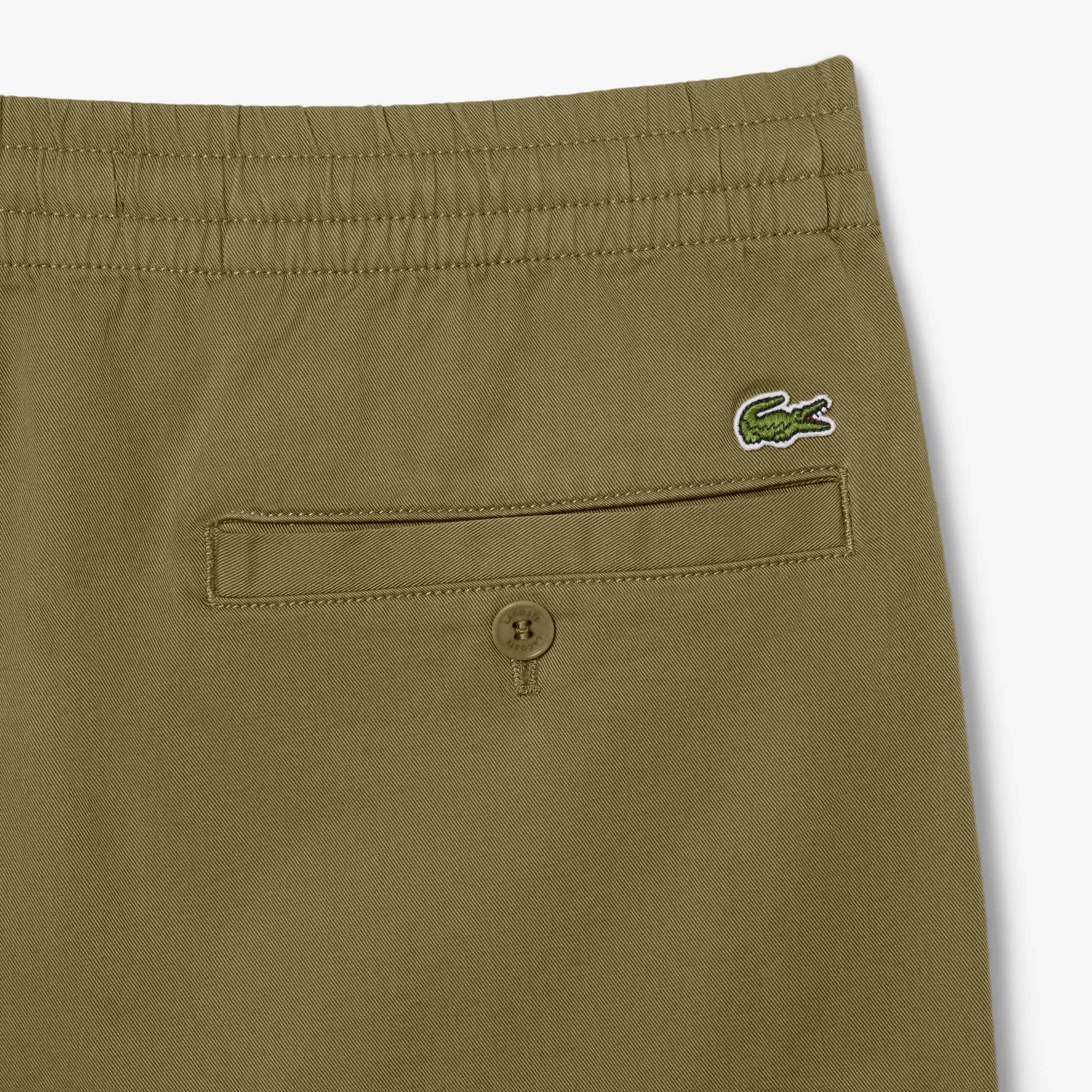 Men's Regular Fit Cotton Chino Pants - Khaki Green