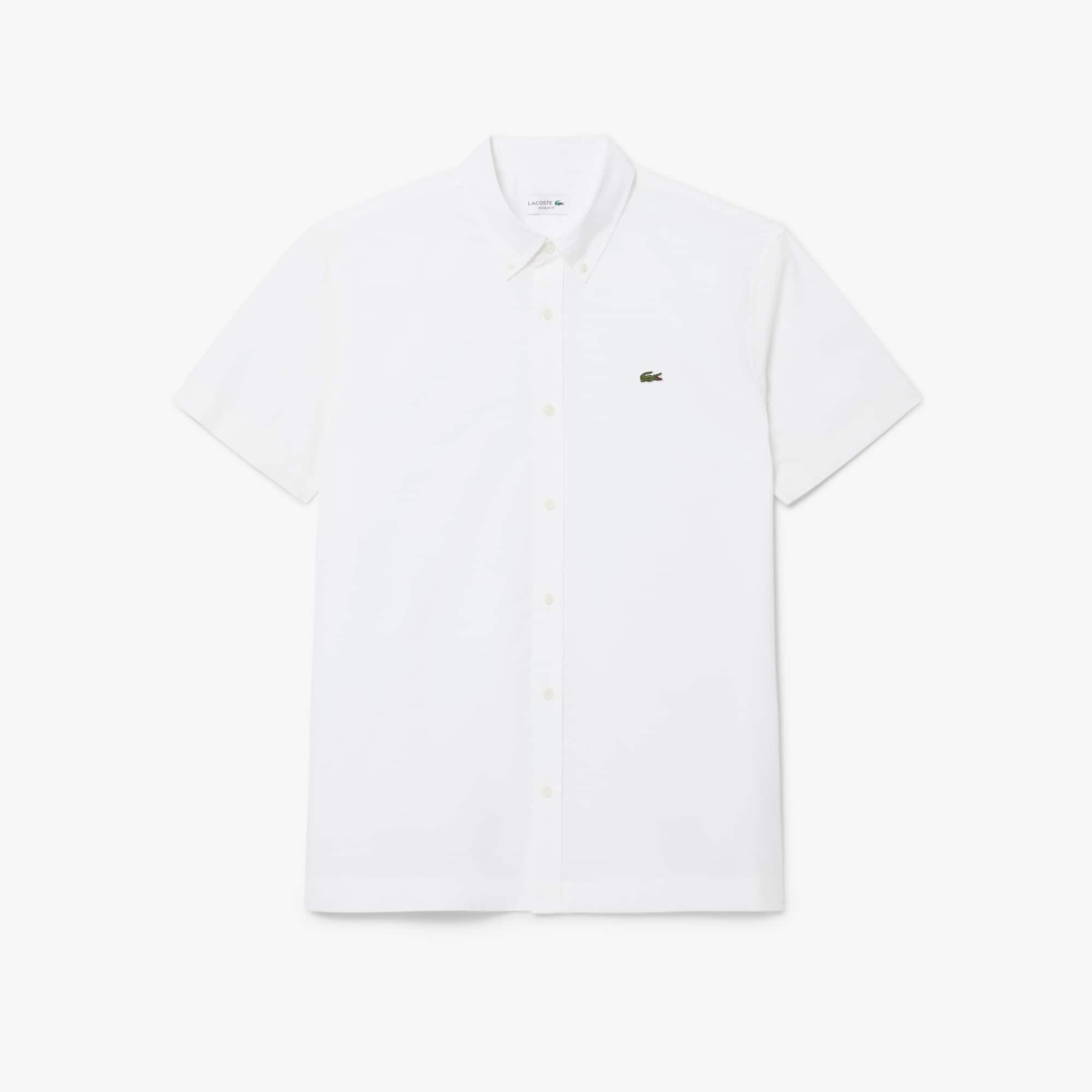 Regular Fit Short Sleeved Poplin Shirt - White