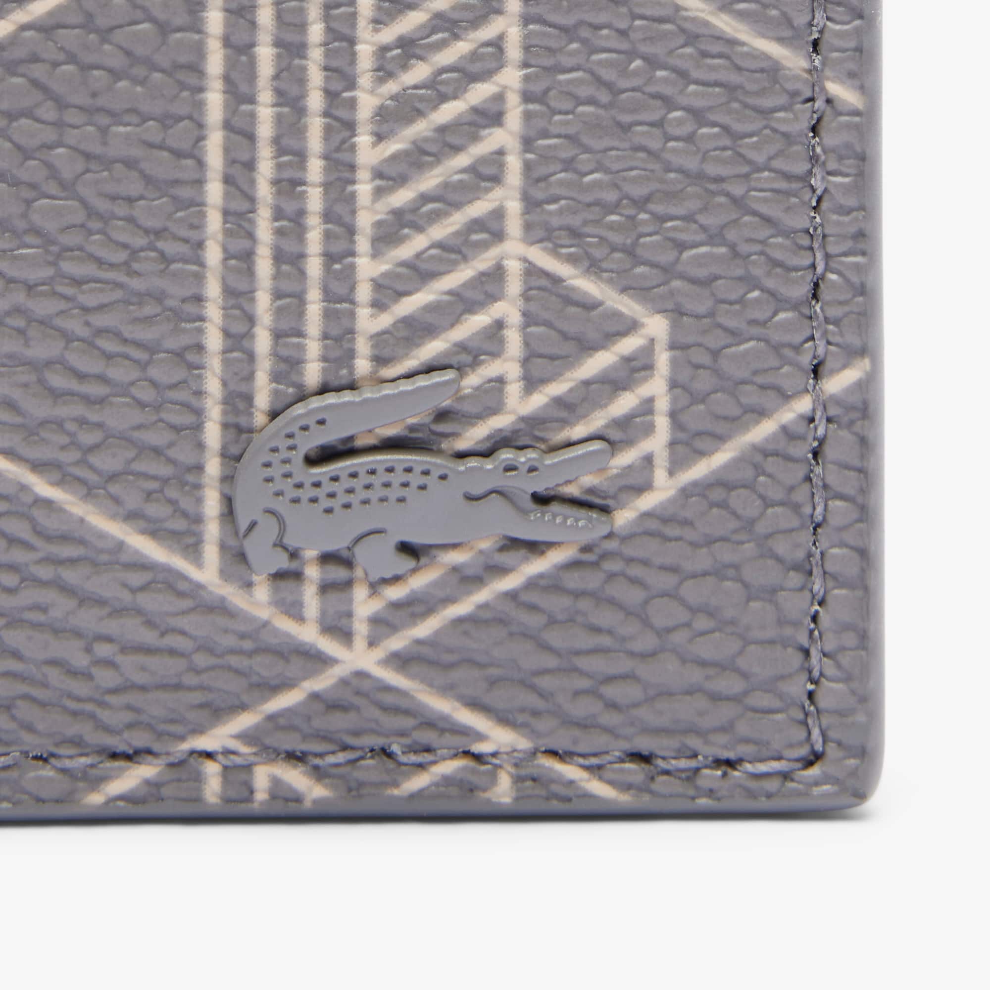 The Blend Monogram Print Canvas Card Holder - MONO CASTLEROCK STRING