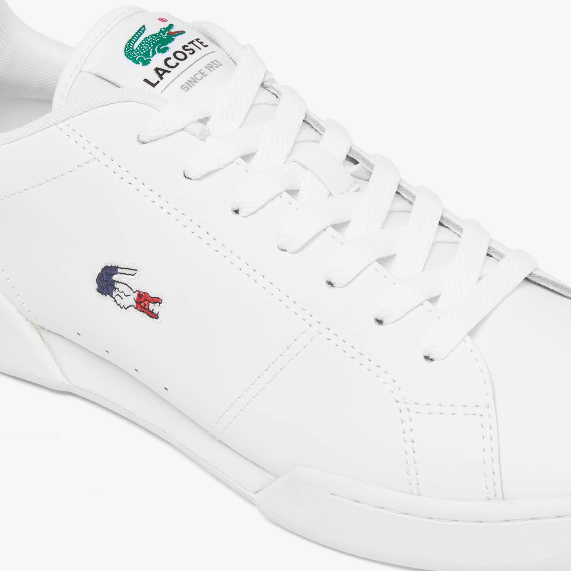 Men's Carnaby Cup Leather Sneakers - WHT/NVY/RED