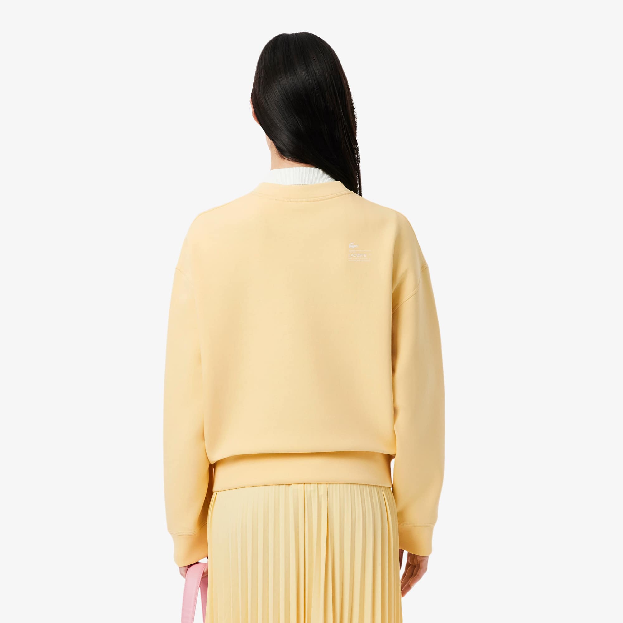 Women's Oversized Cotton Sweatshirt - Yellow
