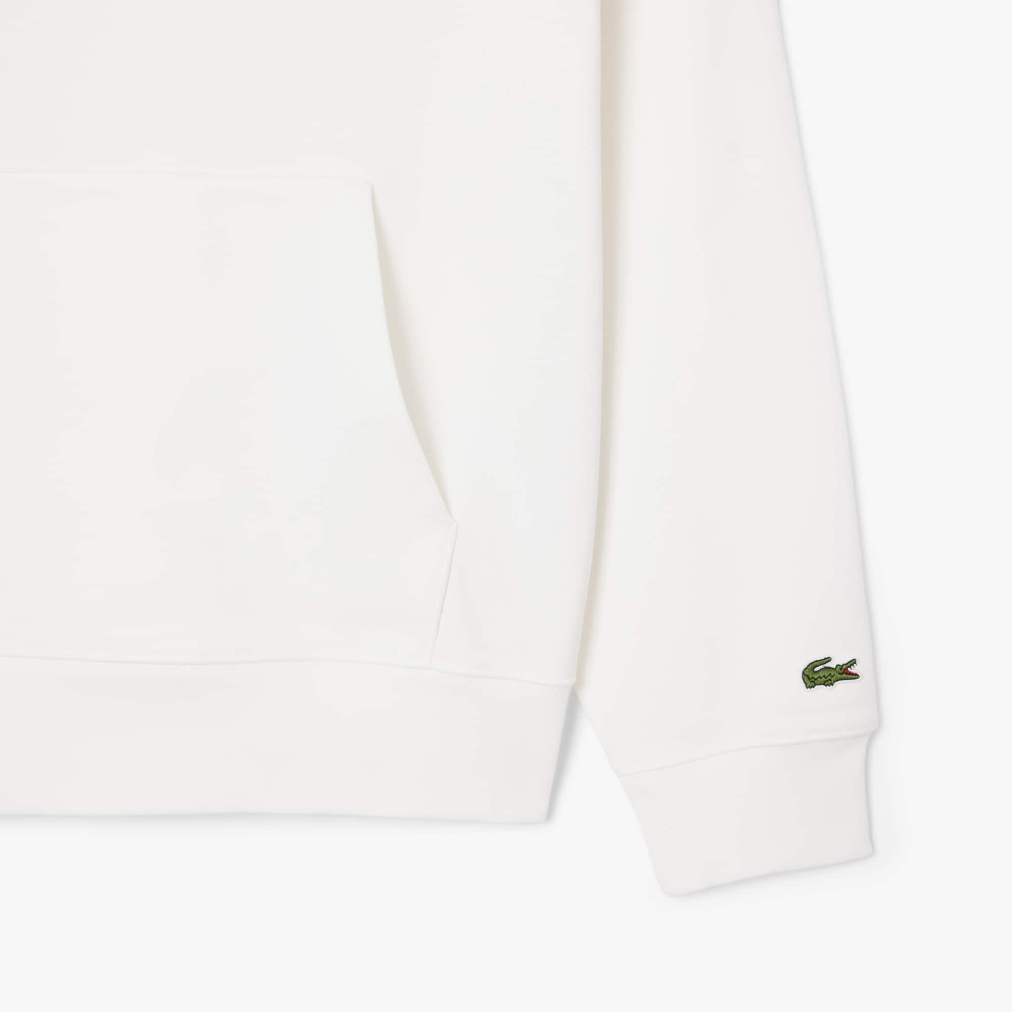 Embossed Branding Hoodie - White
