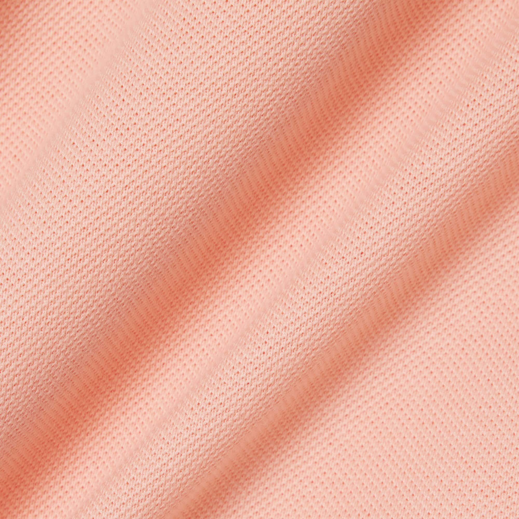 Classic Fit Contrast Rib Polo - Rose / Orange