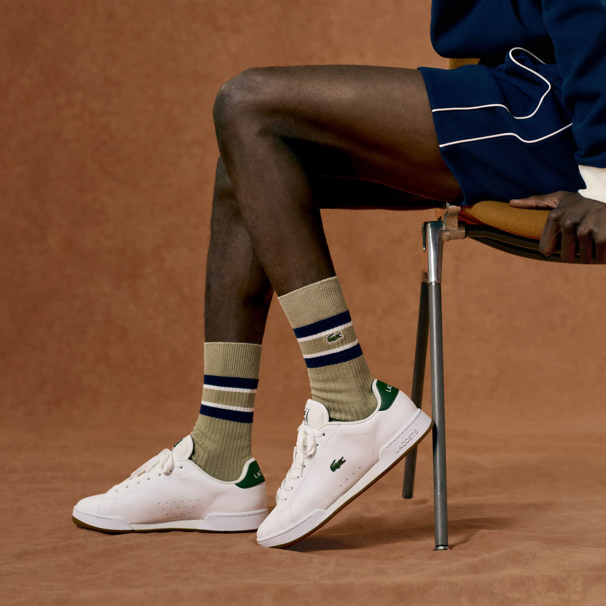 Men's Carnaby Cup Leather Sneakers - WHITE/DARK GREEN