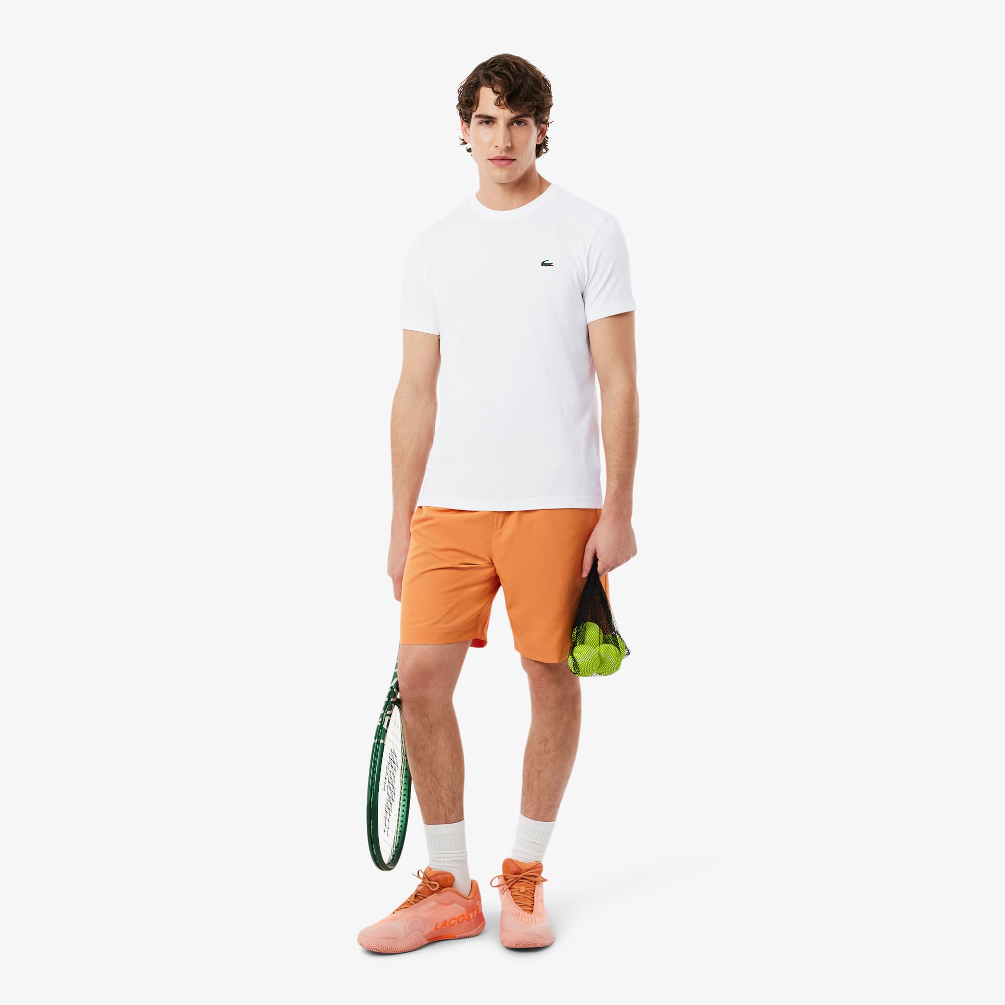 Ultra Dry Graphic Sport T-Shirt - Blanc / Orange