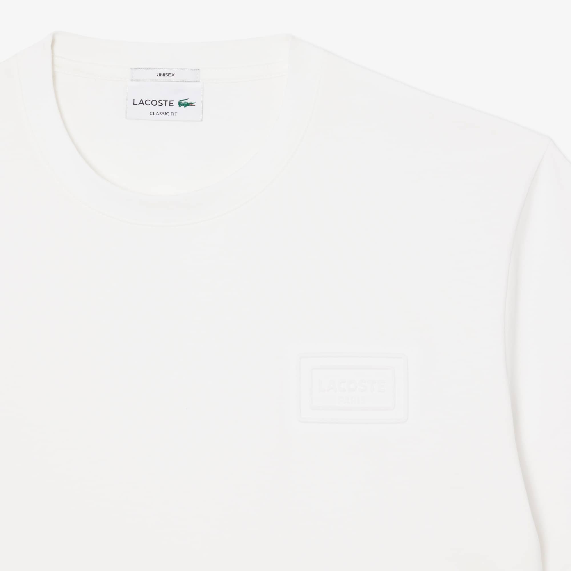 Embossed Branding Jersey T-Shirt - White