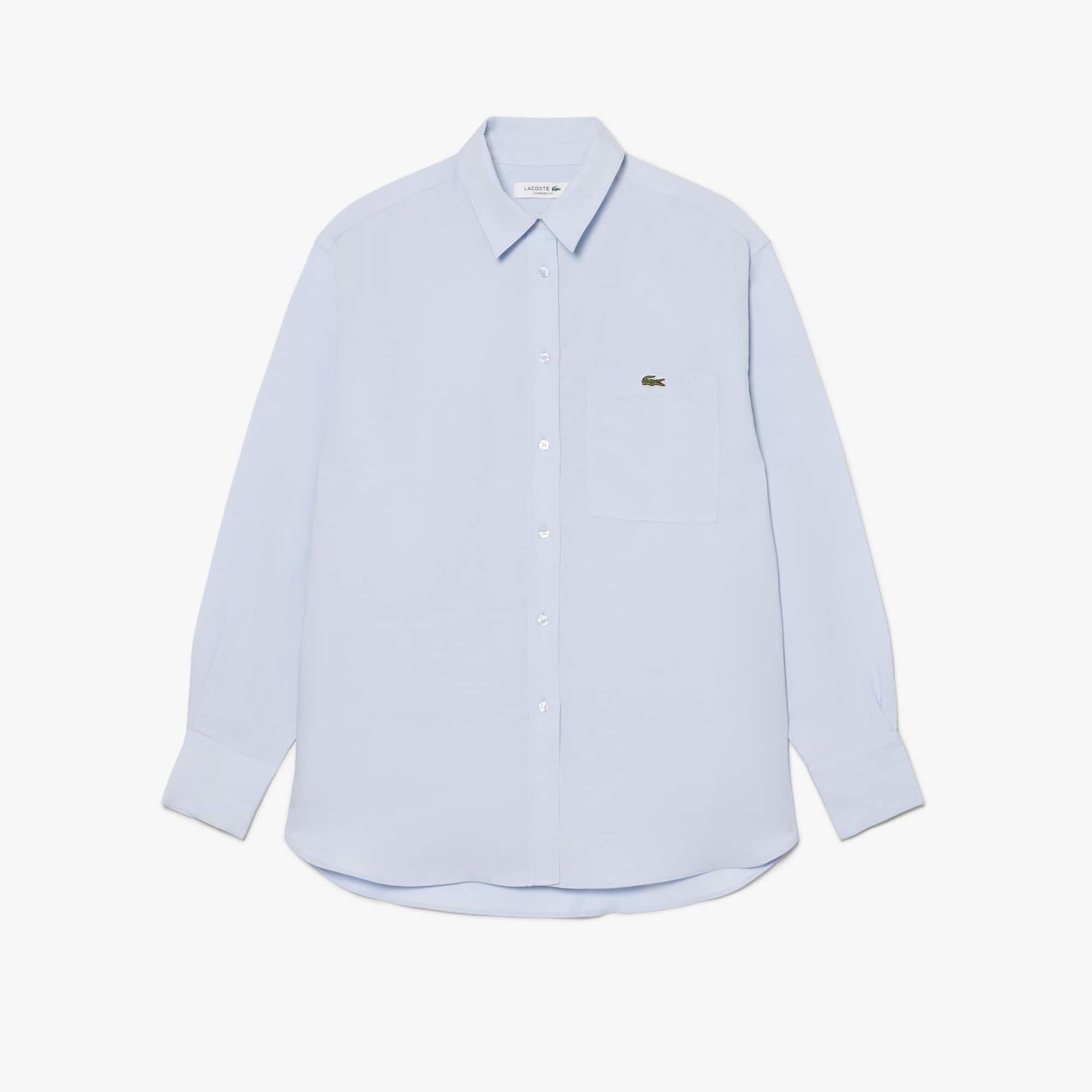 Oversized Linen Blend Shirt - Phoenix blue
