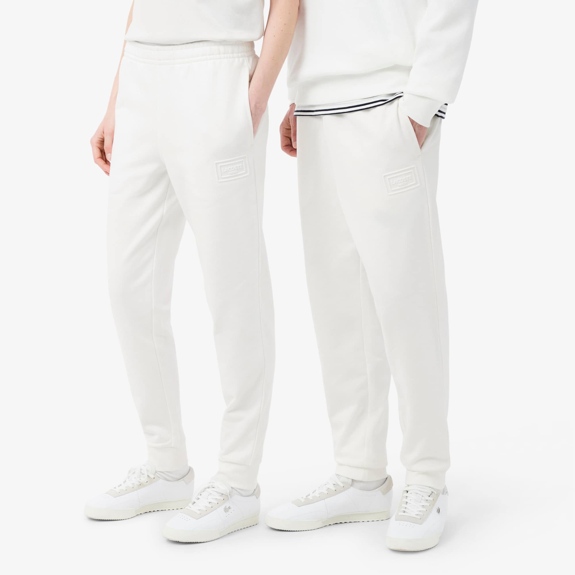 Embossed Branding Sweatpants - White