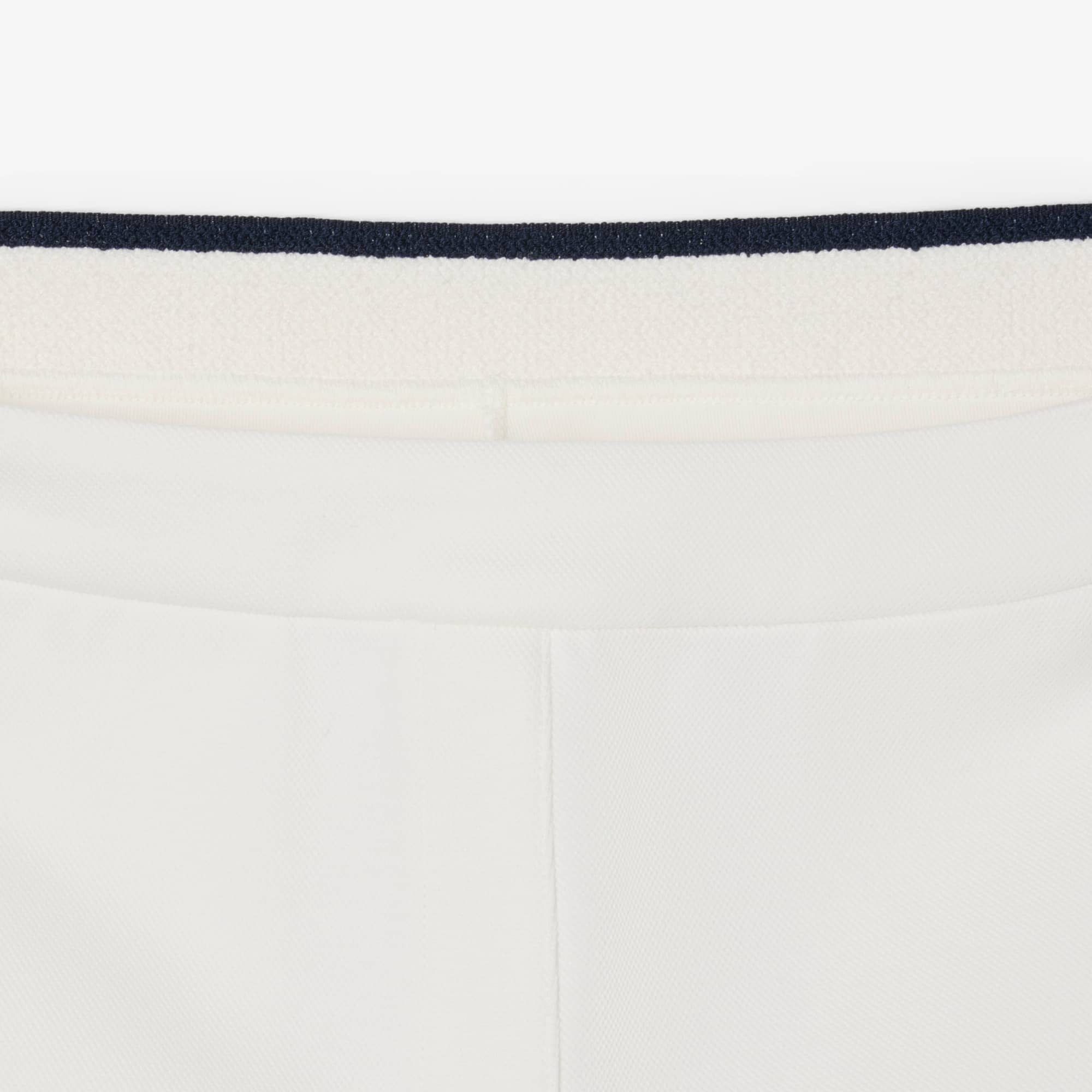 Women's Tennis Heritage Stretch Piqué Shorts - White / Navy Blue
