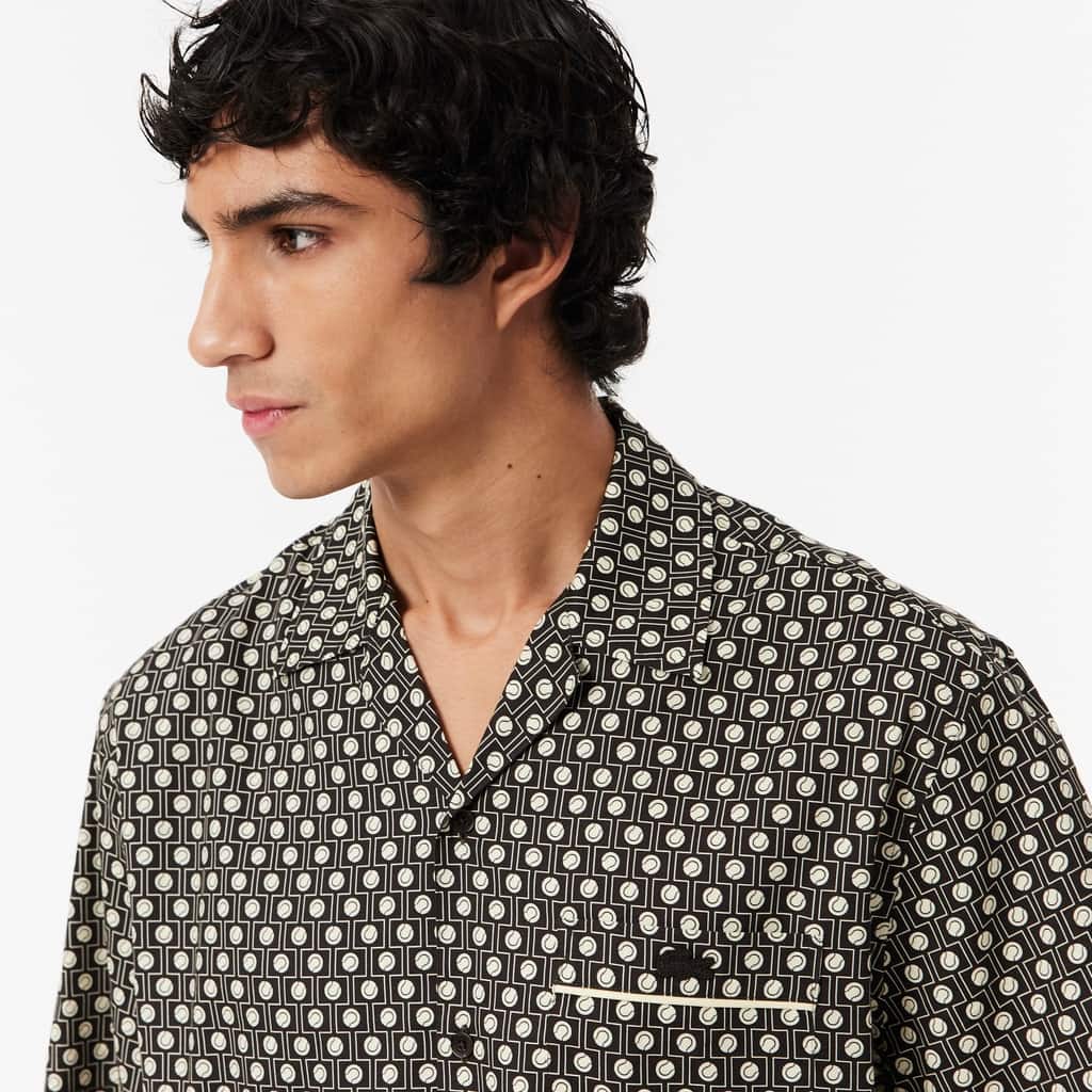 Relaxed Fit Short Sleeved Shirt - Marron / Beige