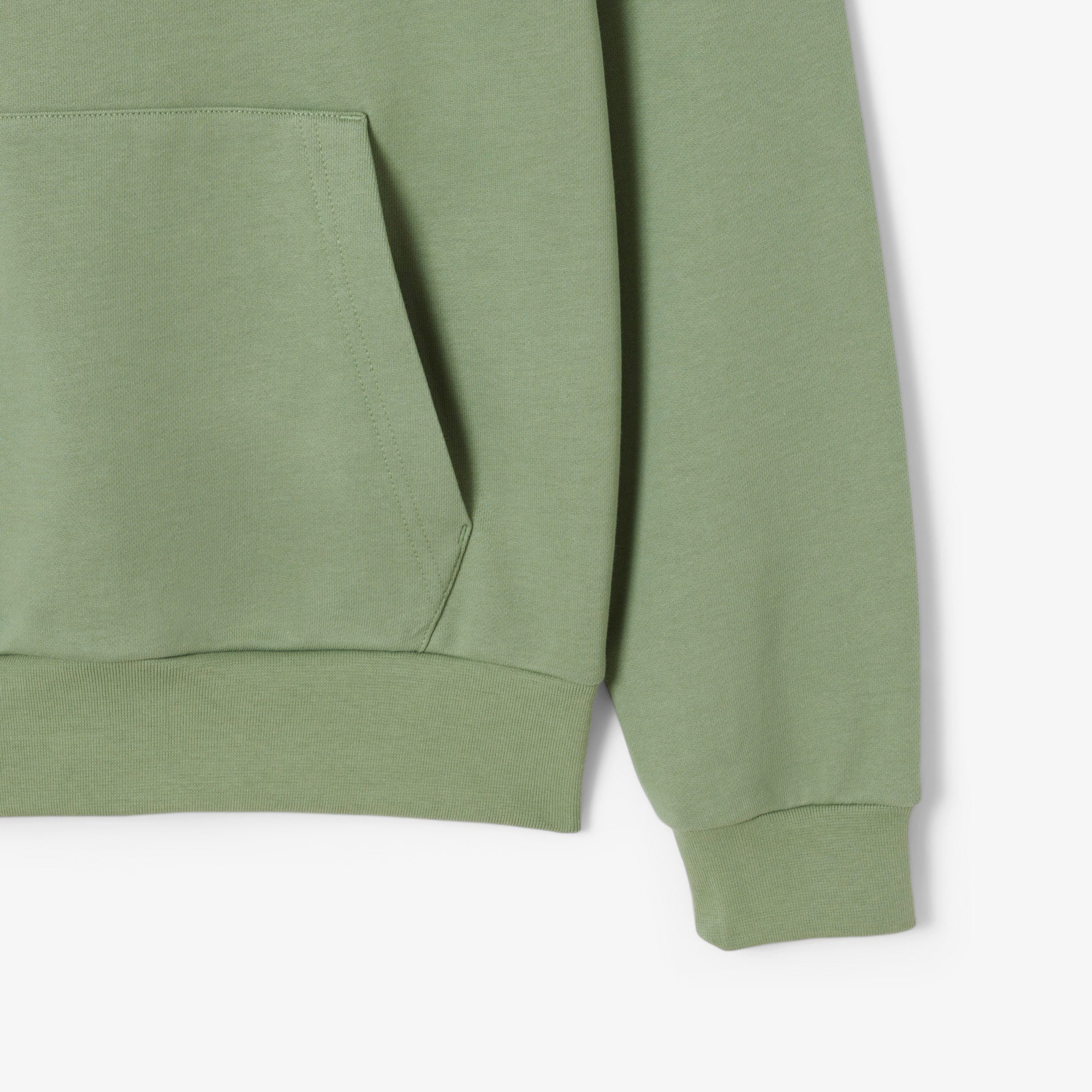 Men's Cotton Fleece Hoodie - Green