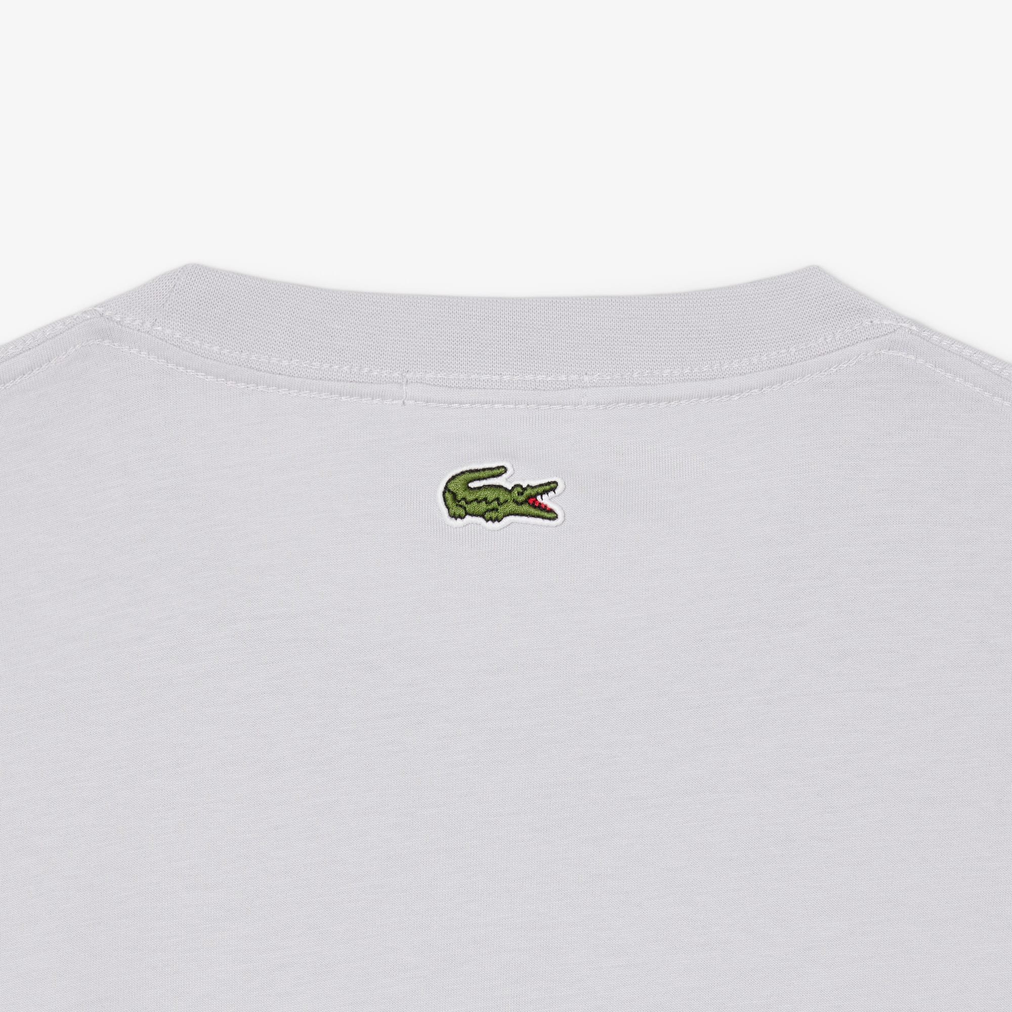 Embossed Branding Jersey T-Shirt - Light Grey