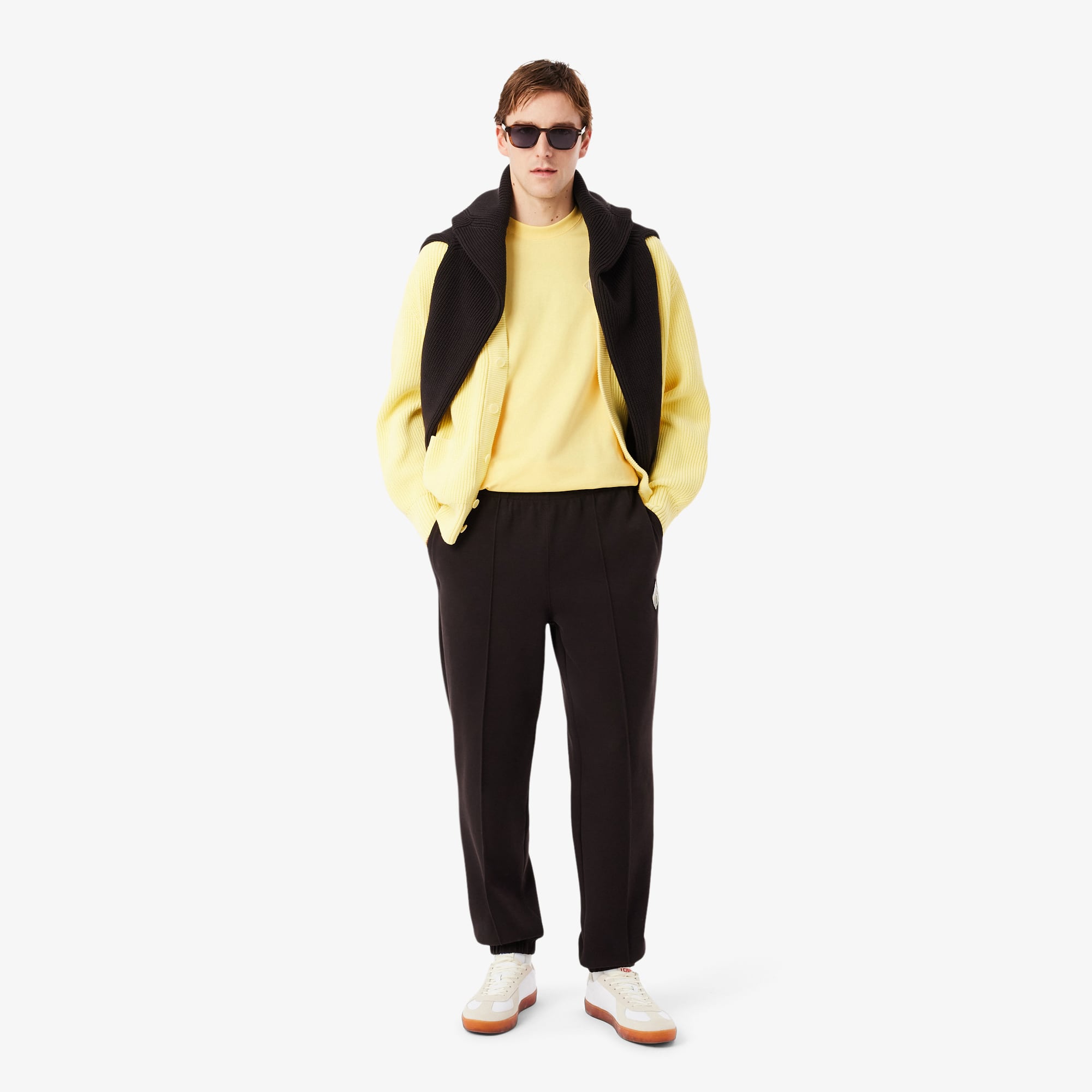 Classic Fit Heavy Badge Accent T-Shirt - Pastel yellow