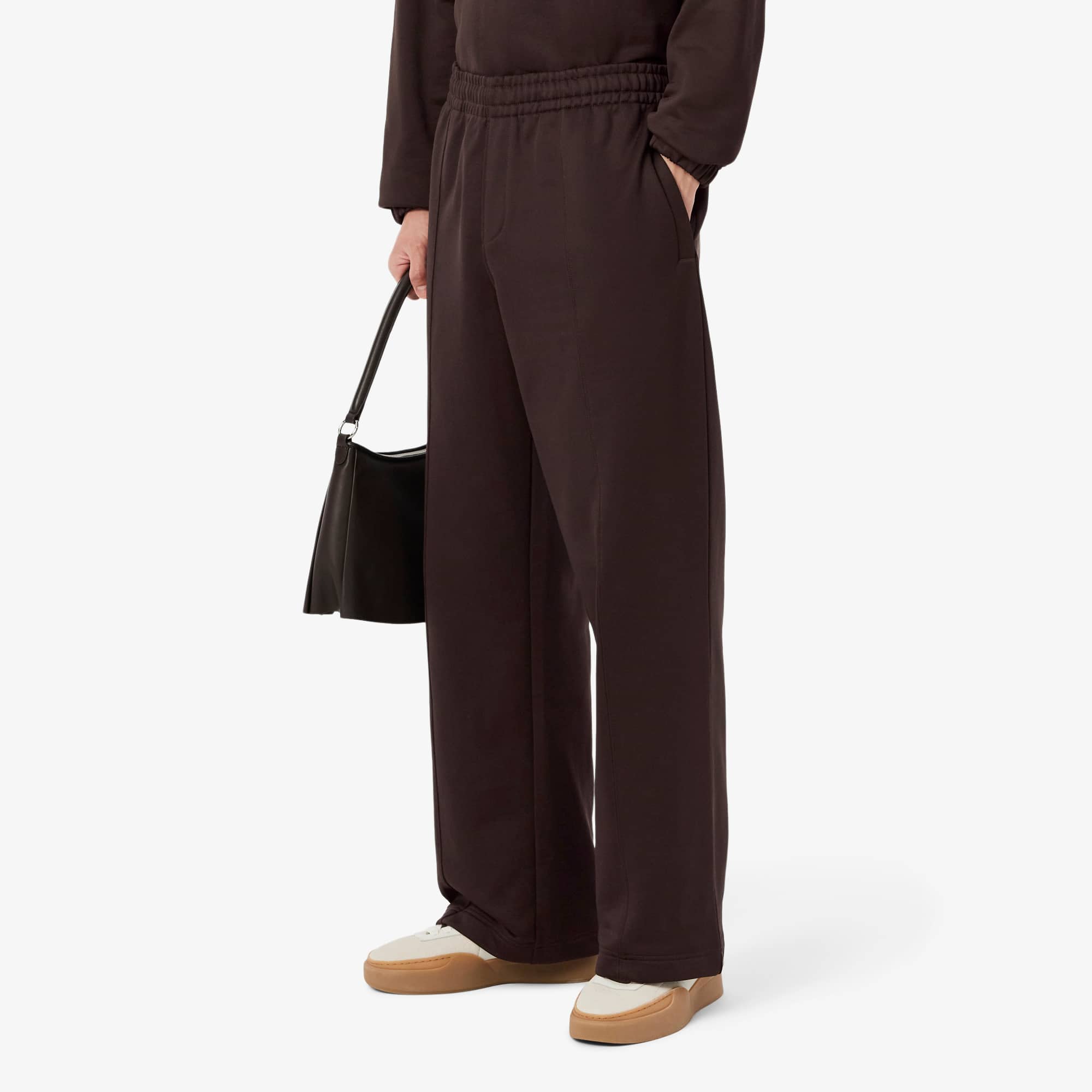 Men's Loose Fit Fleece Sweatpants - Brown