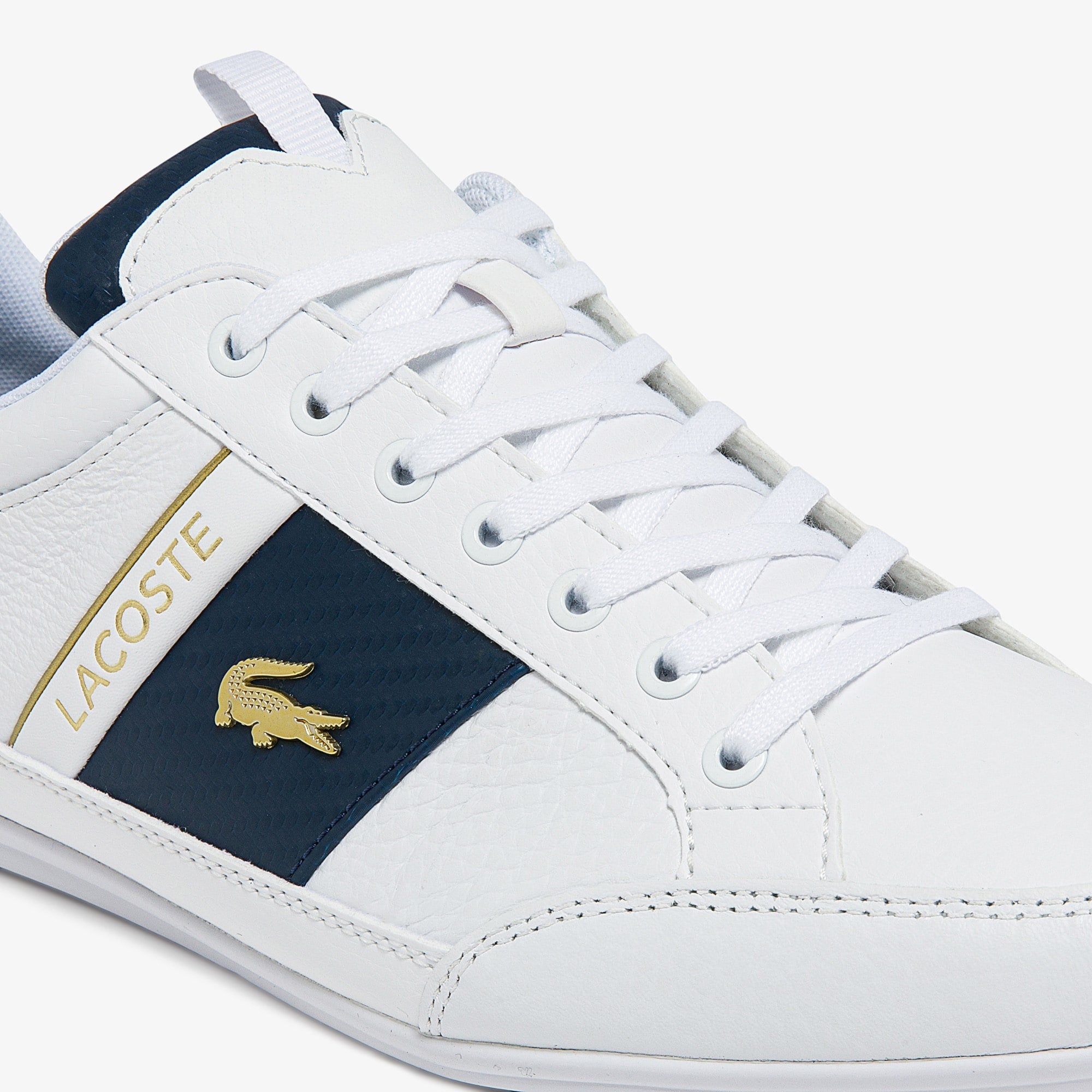 Men's Chaymon Leather Sneakers - WHITE/WHITE