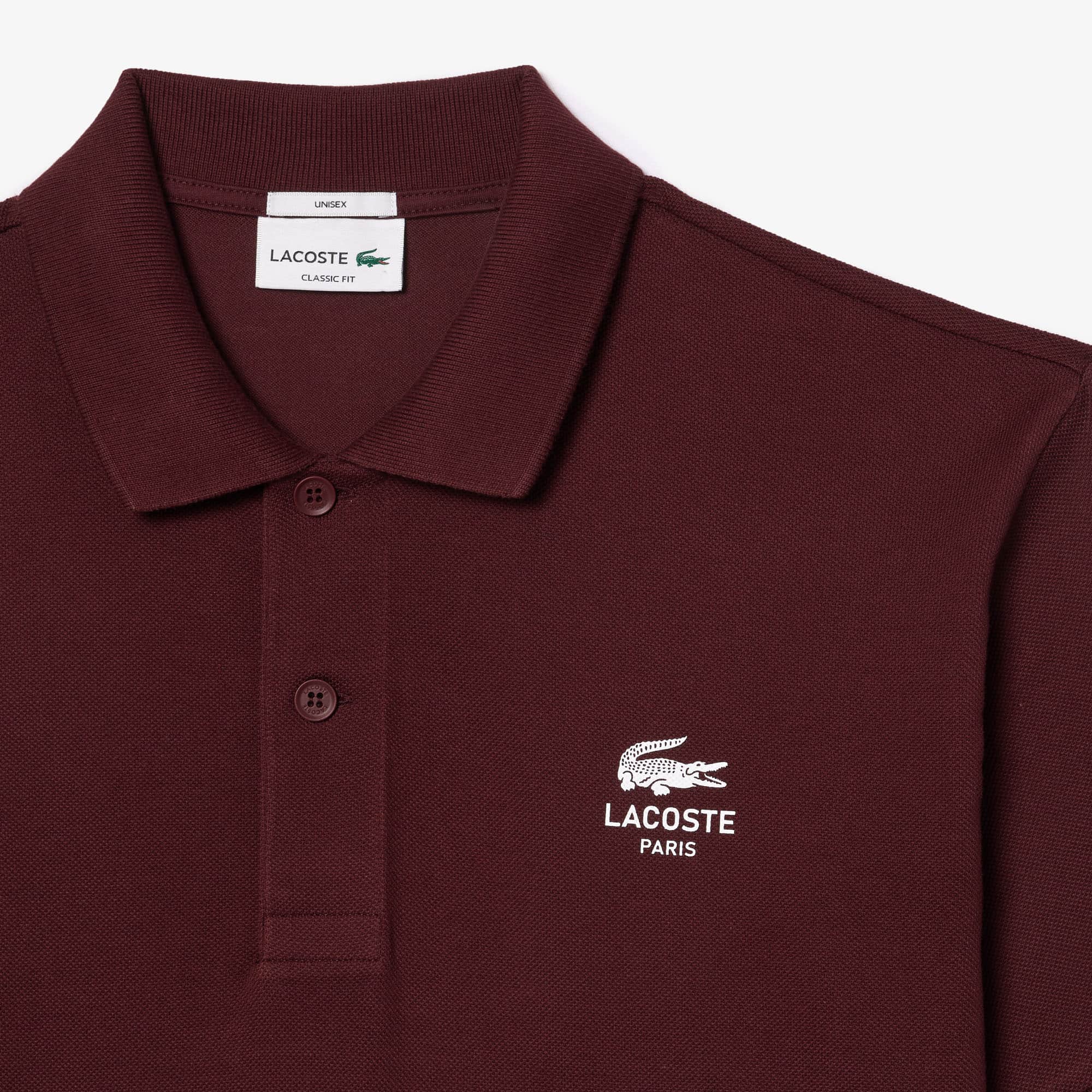 Unisex Classic Fit Signature Print Polo - Bordeaux dark