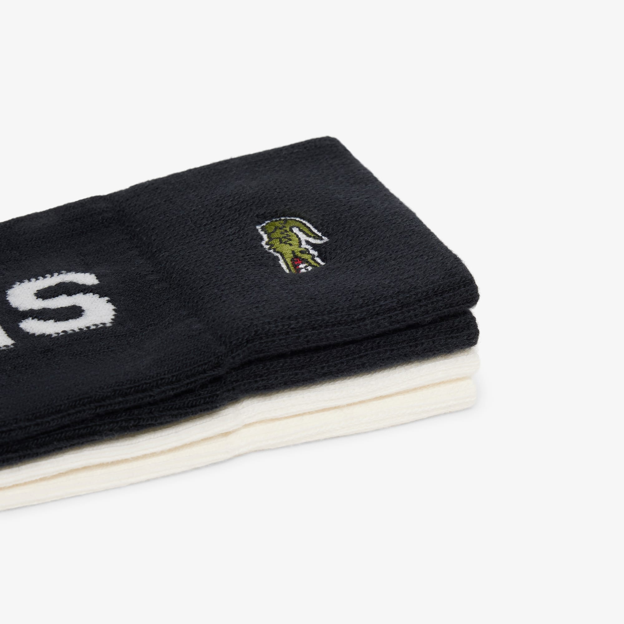 2-Pack Ribbed Socks - Blanc / Noir / Blanc