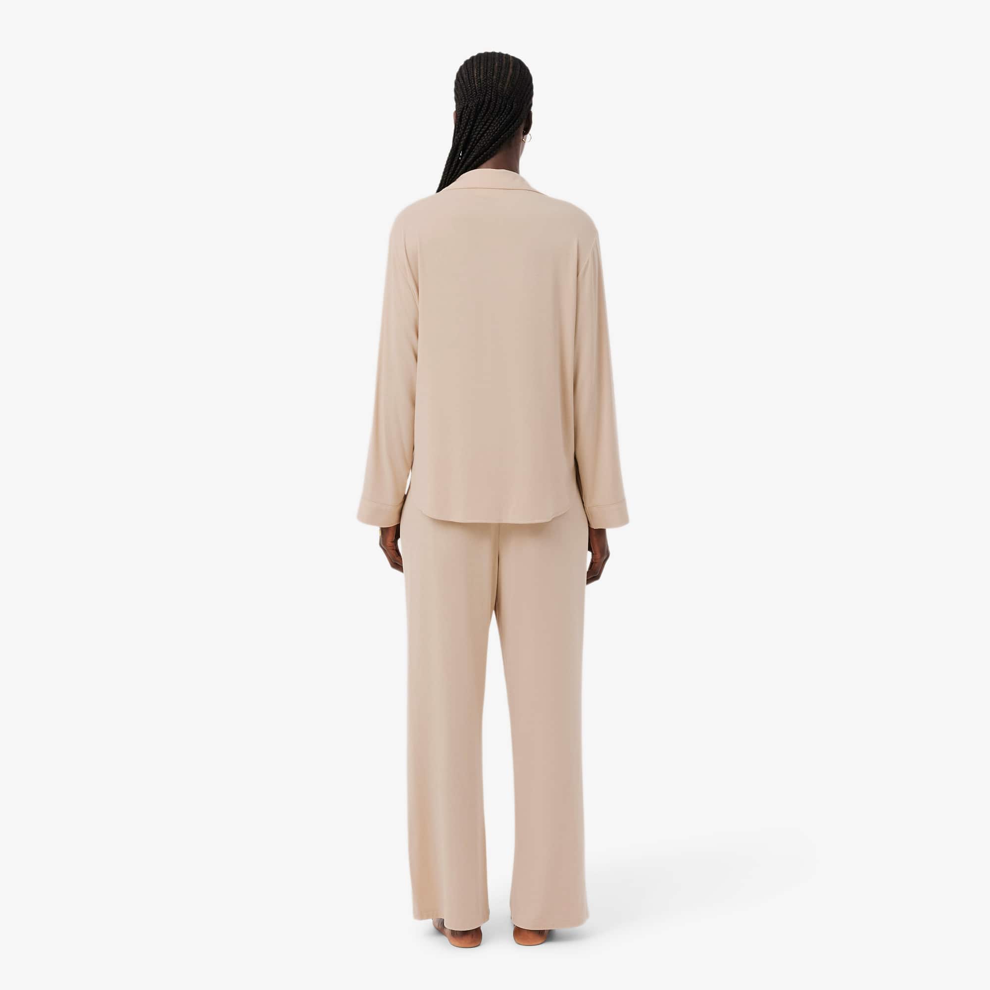 Modal Jersey Pajama Set - Beige
