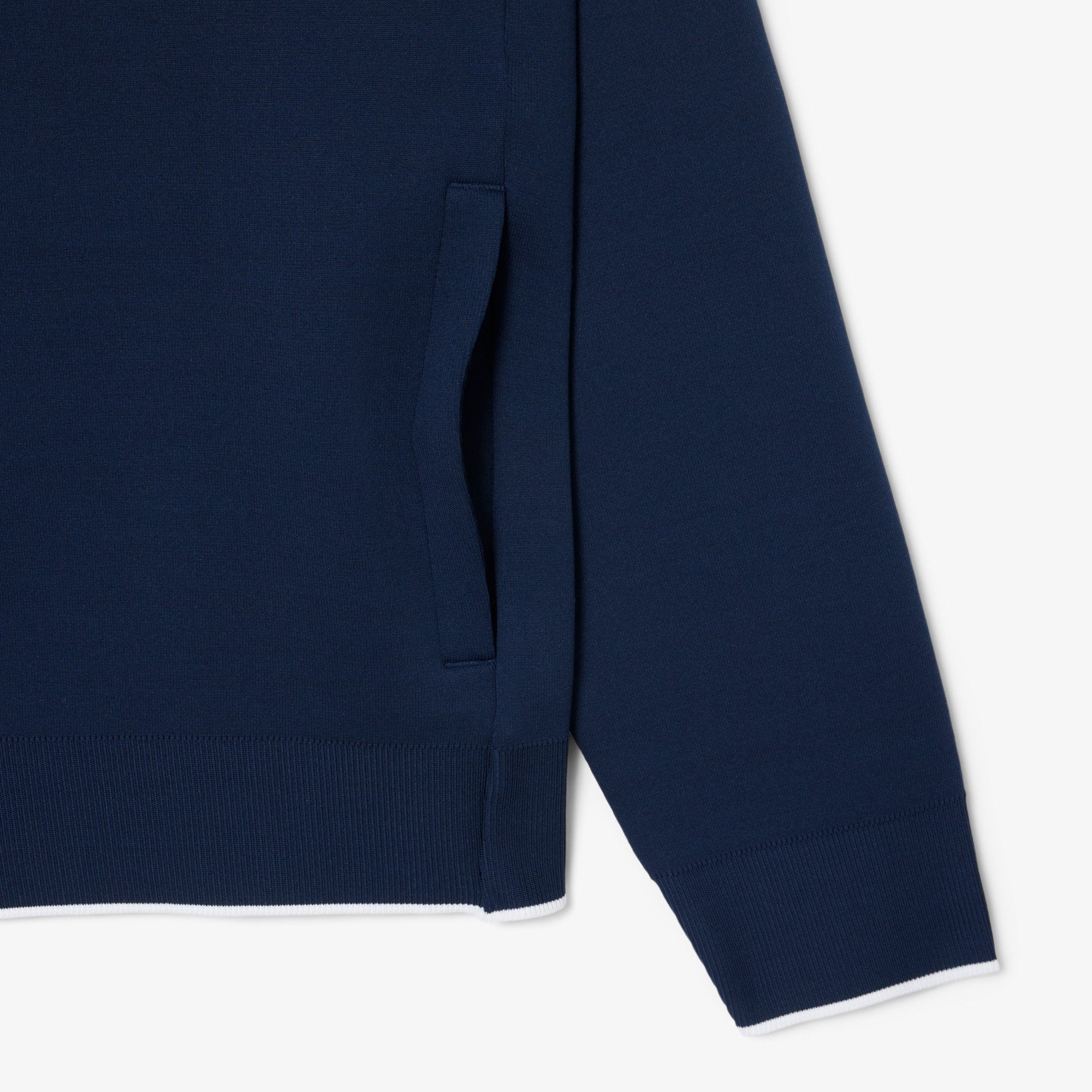 Tennis Heritage Polo Collar Zipped Sweatshirt - Navy Blue