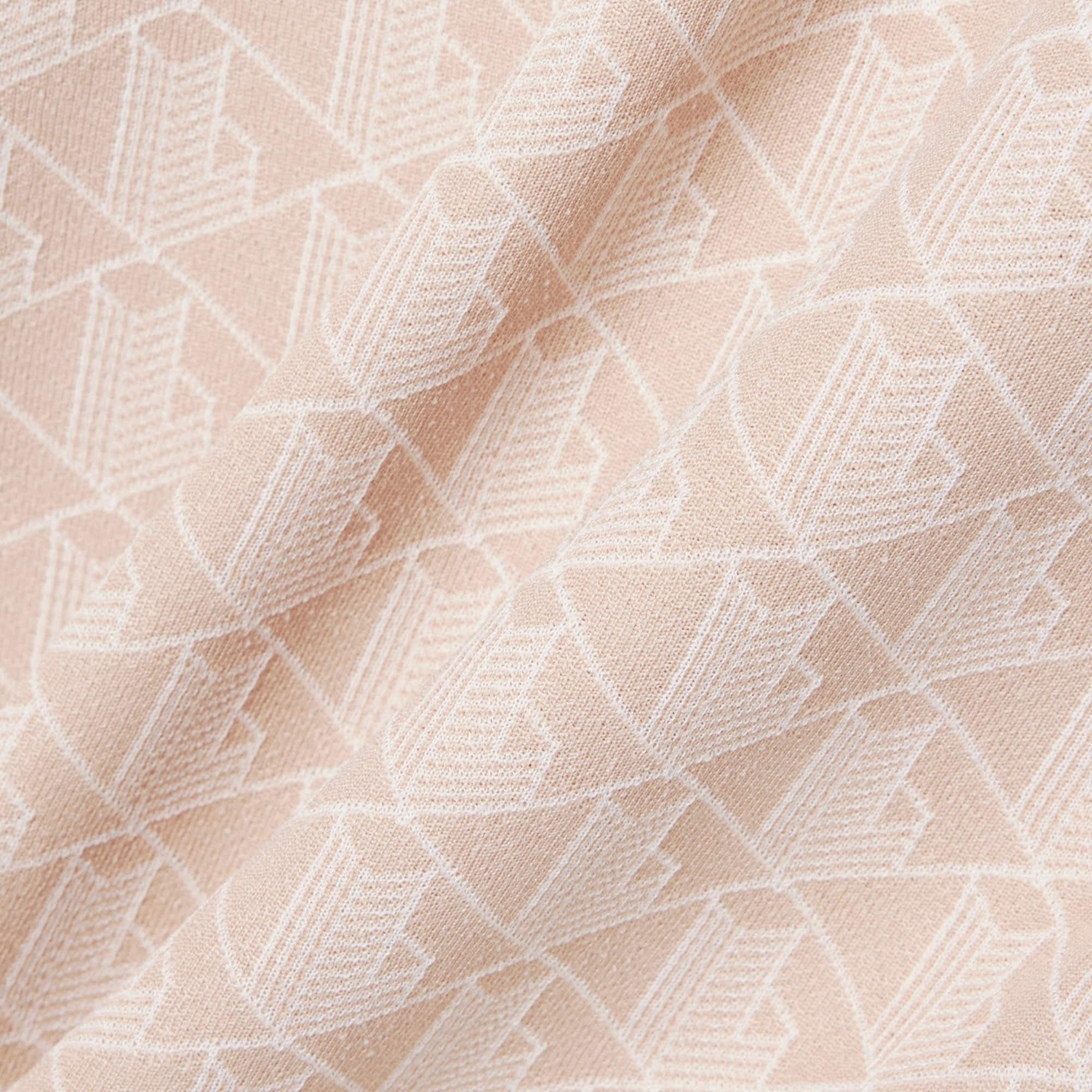 Women's Slim Fit Monogram Polo Dress - Beige / Blanc