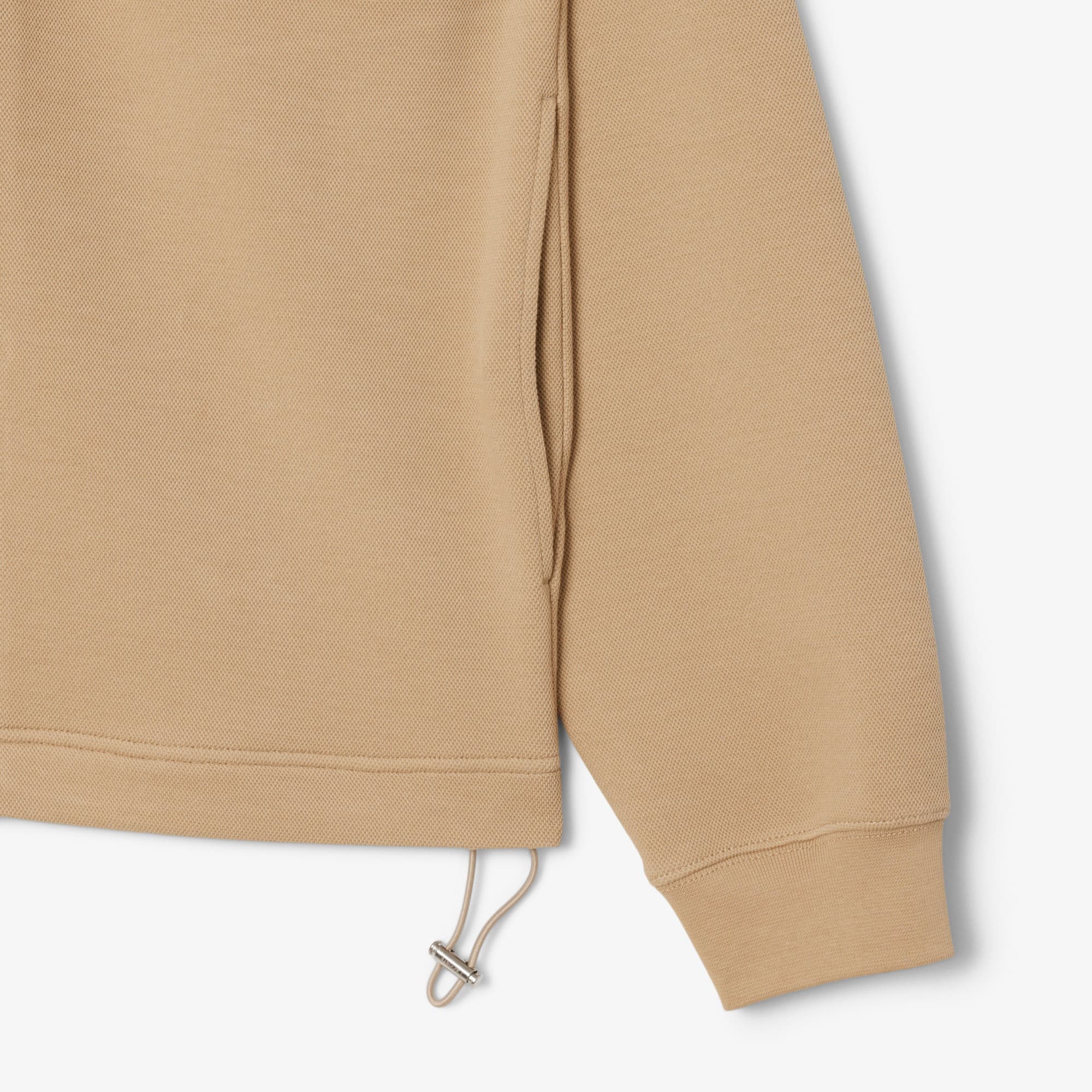Men's Loose Fit Signature Badge Sweatshirt - Beige