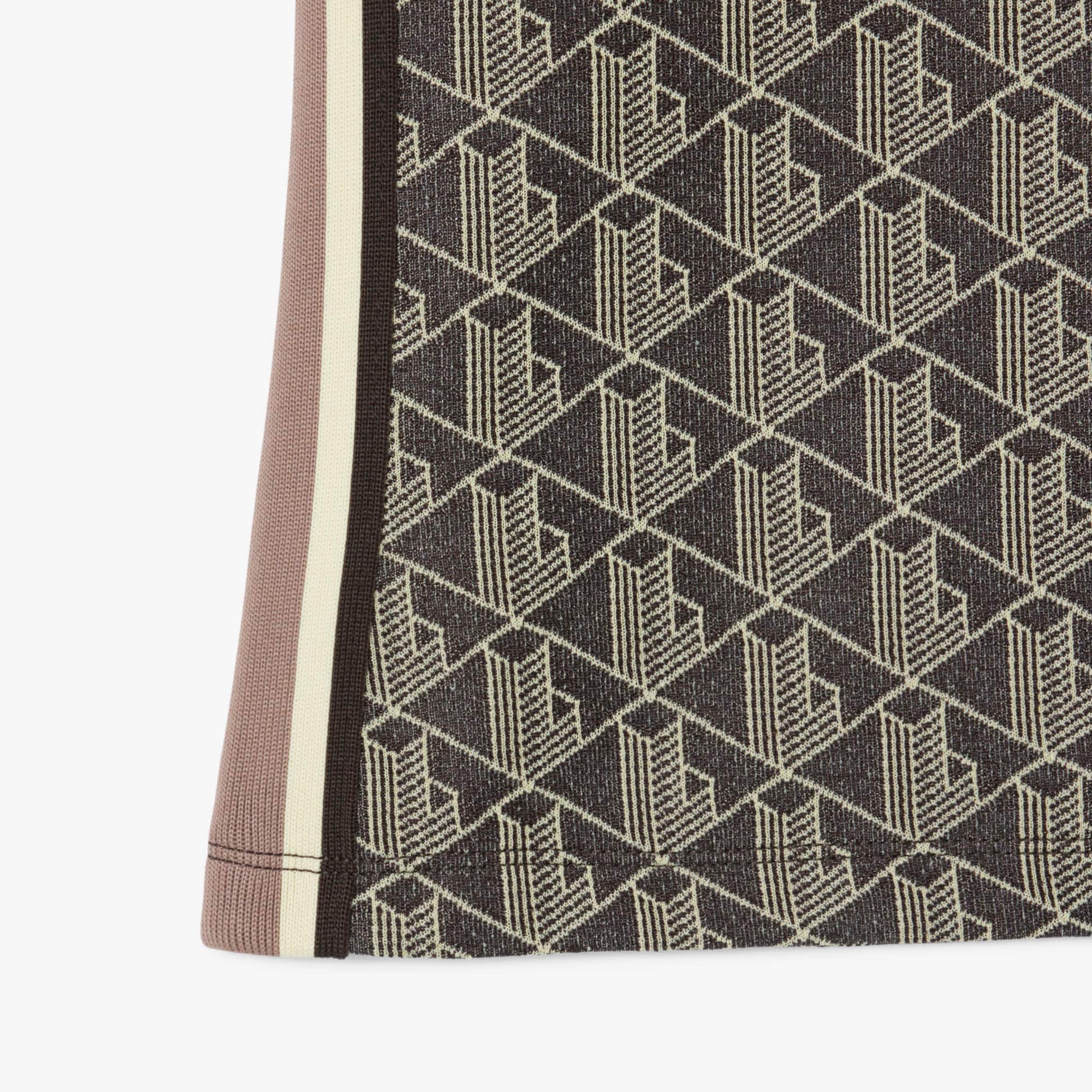Women's Slim Fit Monogram Polo - Marron / Jaune
