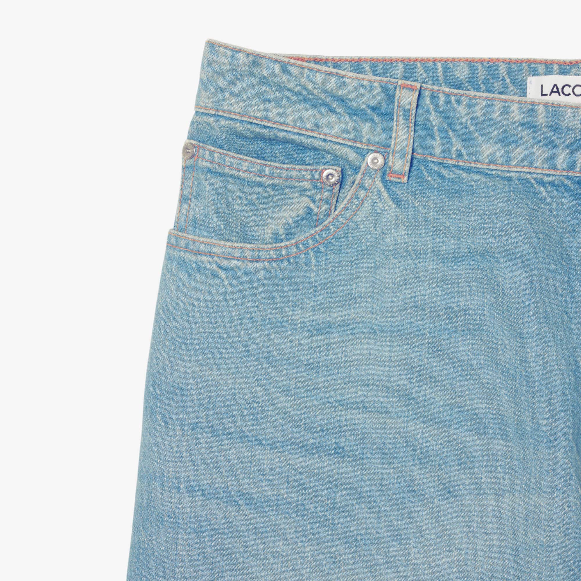 Men's Loose Fit 5-Pocket Denim Jeans - Blue