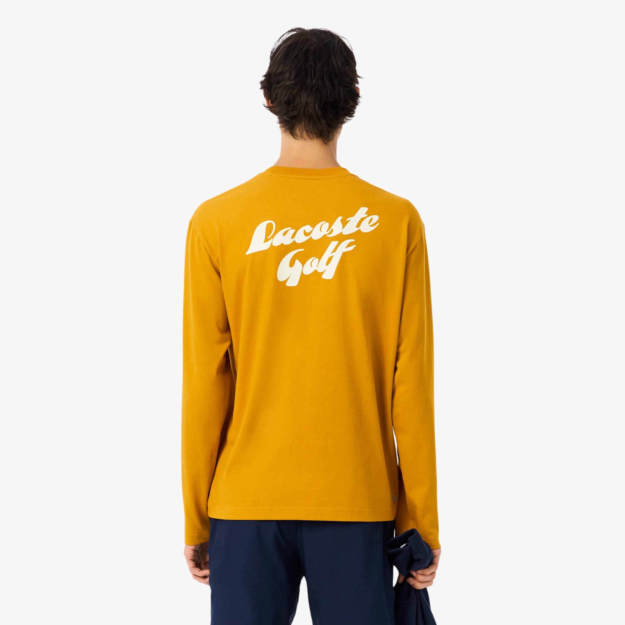Men's Ultra Dry Long Sleeve Golf T-Shirt - Orange