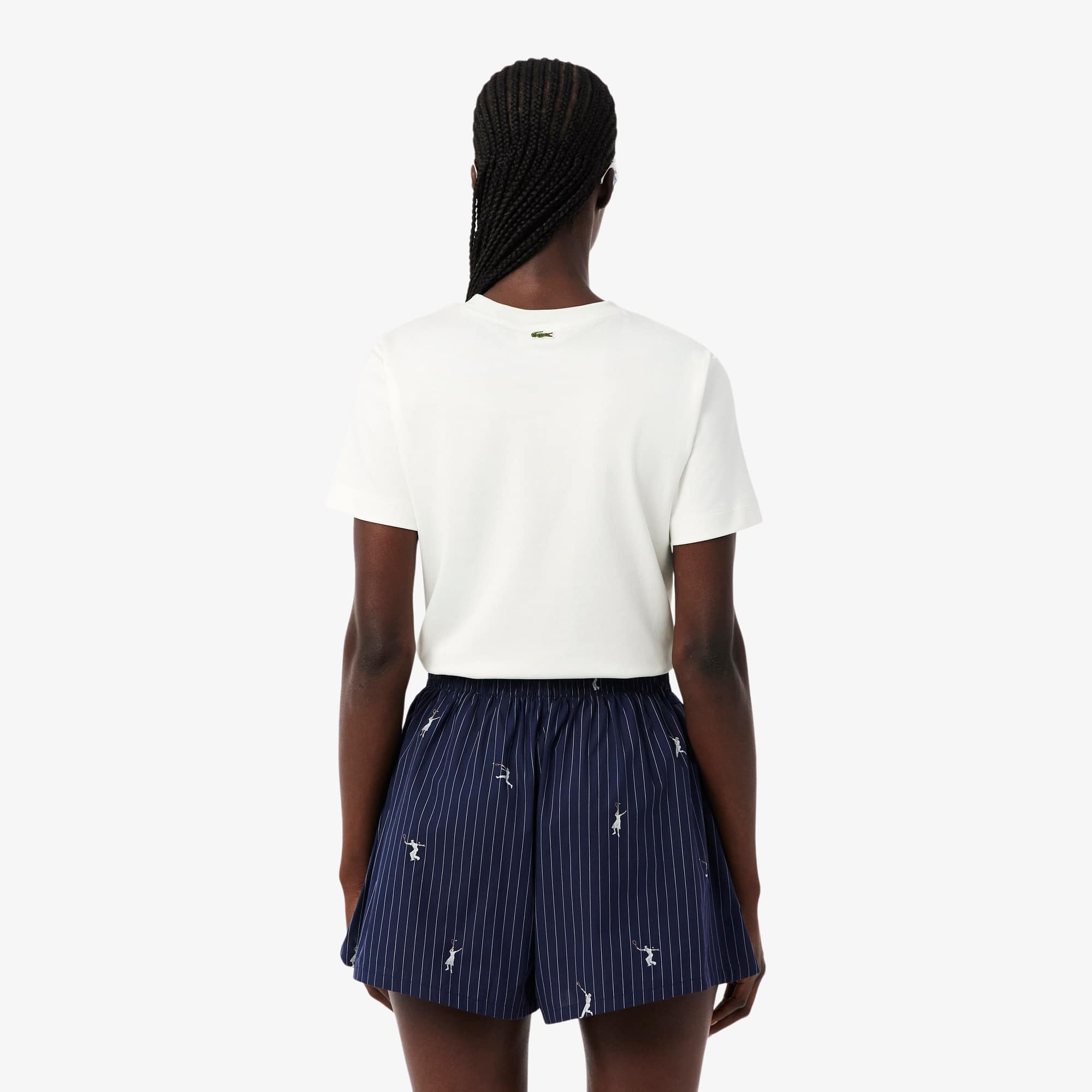Tennis Embroidery T-Shirt - White