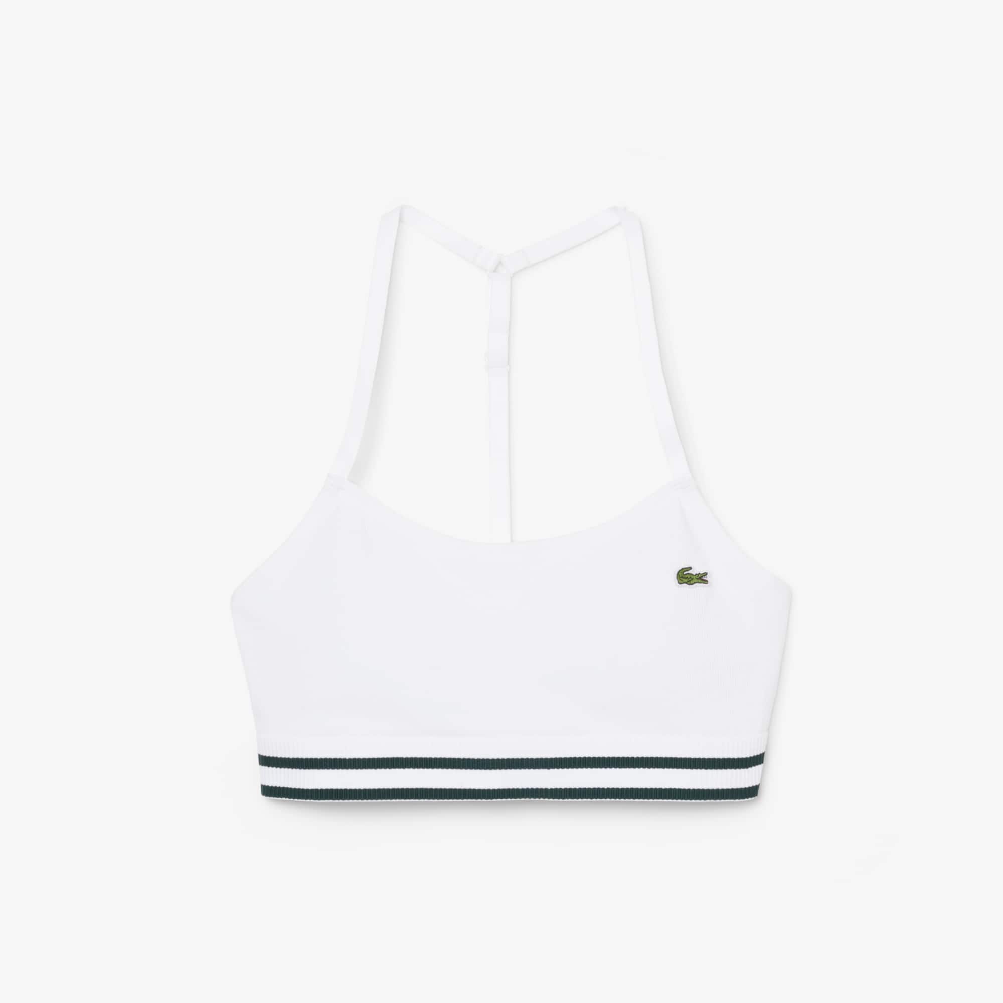 Ribbed Cotton Bralette - White
