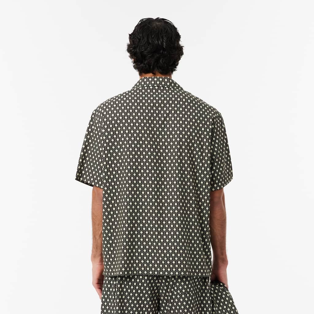 Relaxed Fit Short Sleeved Shirt - Marron / Beige