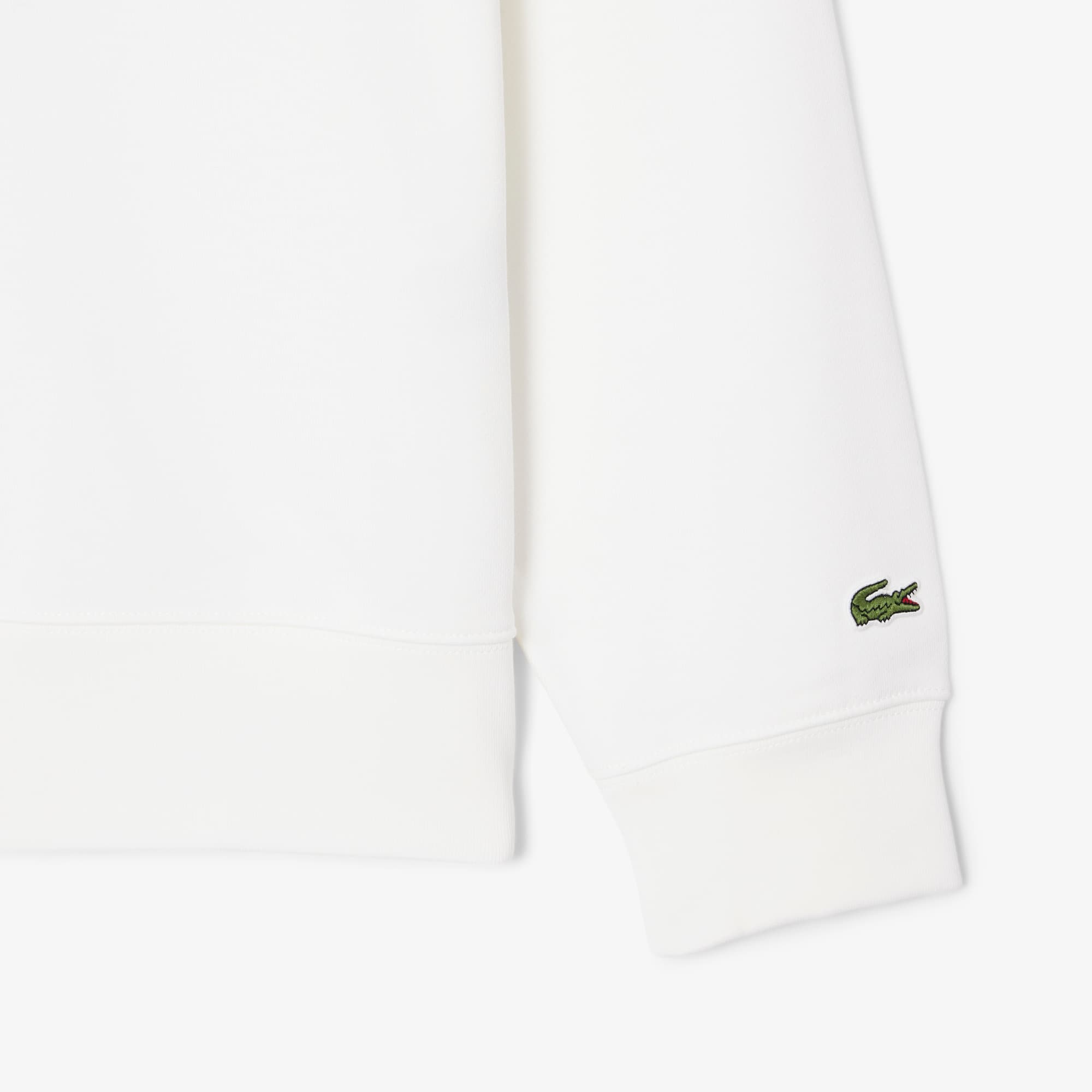 Embossed Fleece Sweatshirt - White