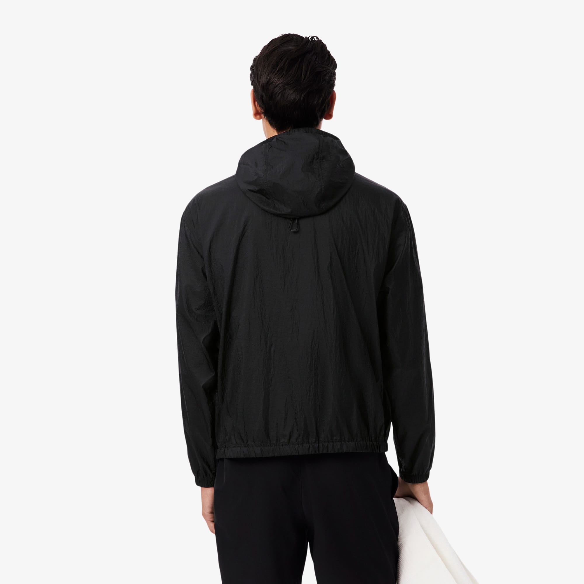 Men's Water-Repellent Nylon Jacket - Black