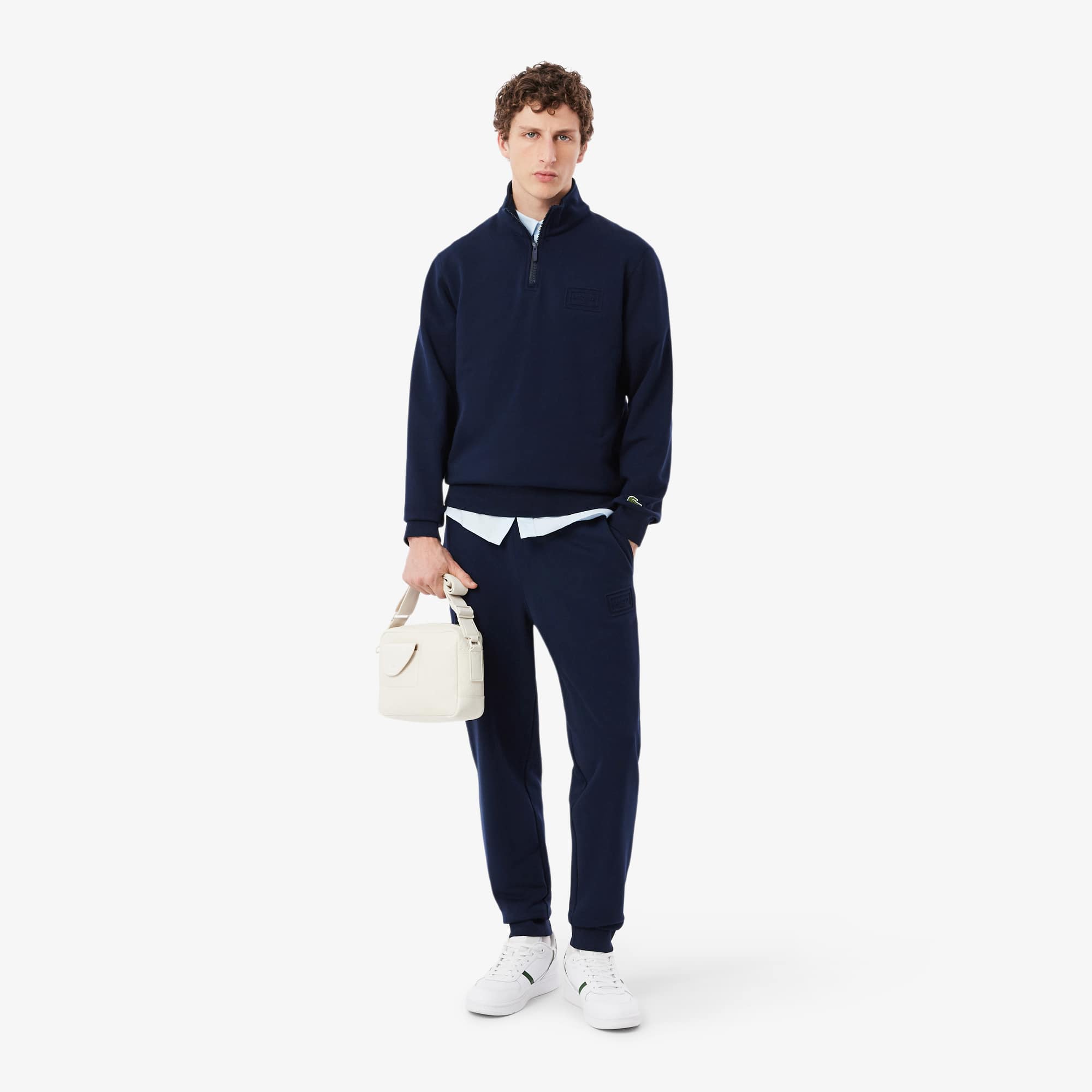 Embossed Branding Sweatpants - Navy Blue