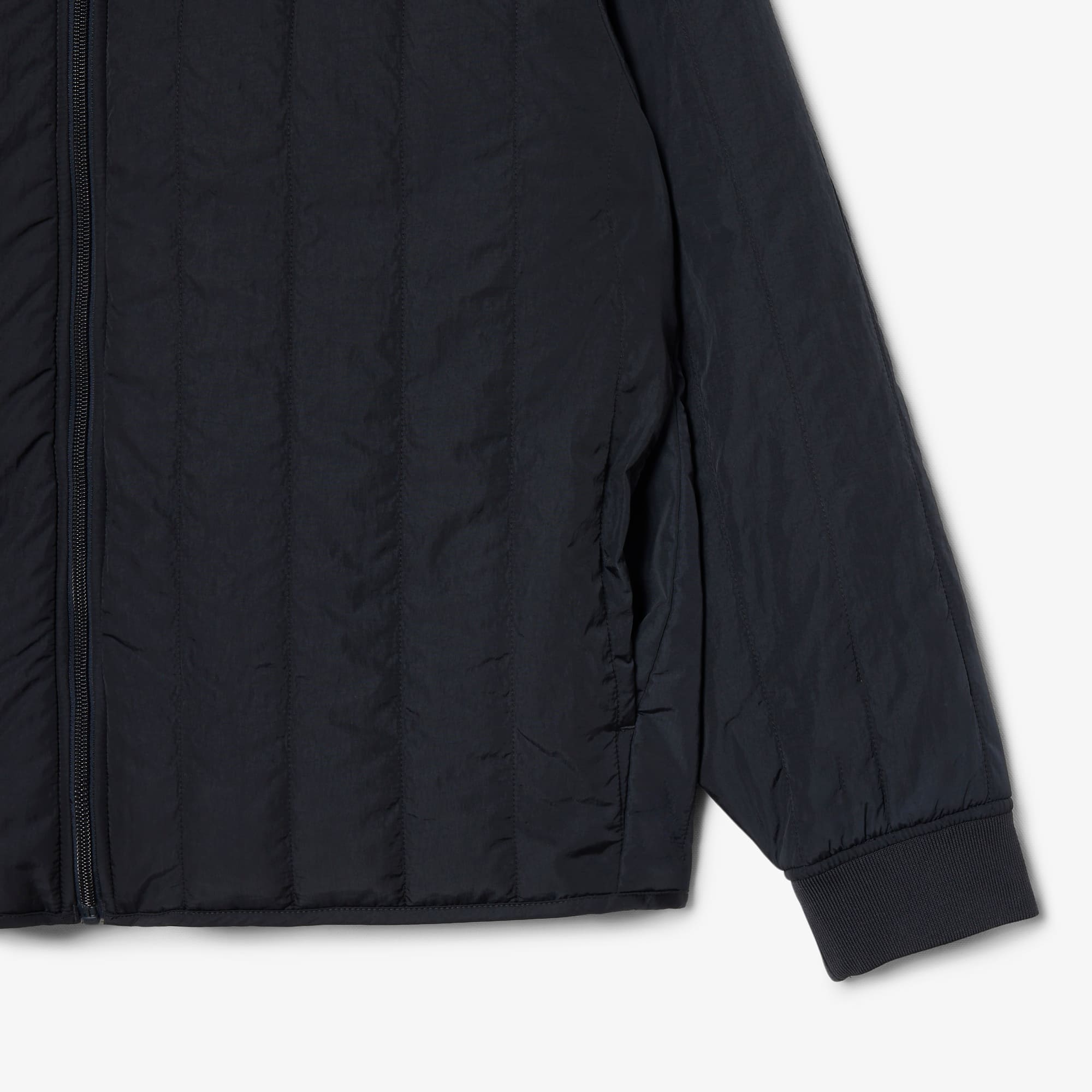 Lightweight Water-Repellent Quilted Puffed Jacket - Black