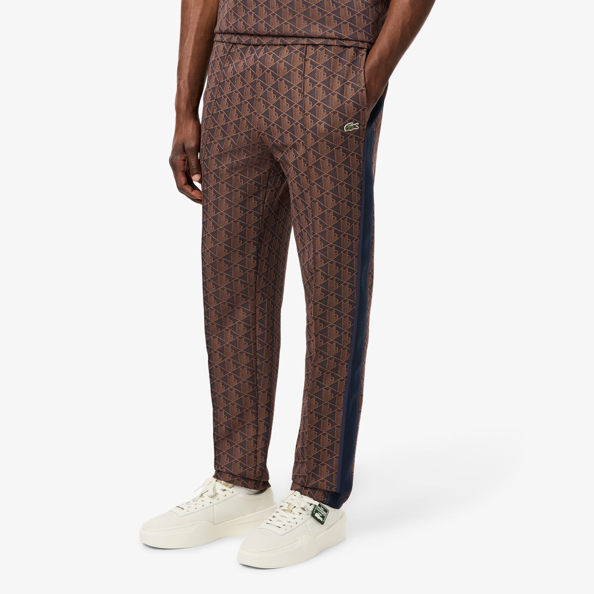 Men's Paris Monogram Sweatpants - Purple / Brown