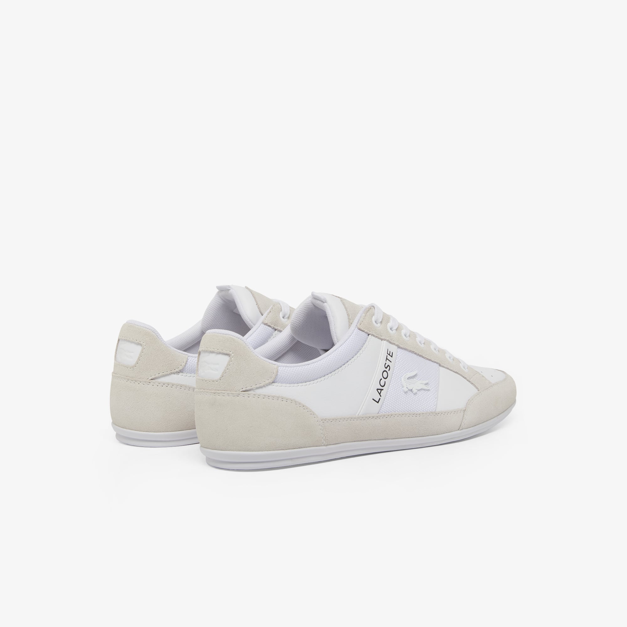 Men's Chaymon Suede Sneakers - WHITE/WHITE