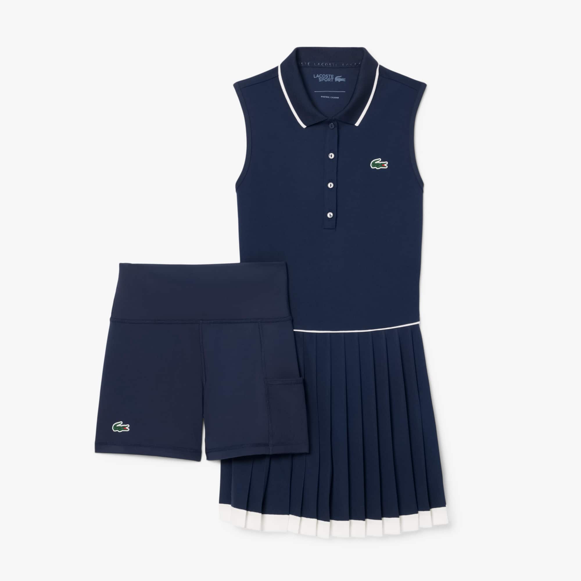 Women's Ultra Dry Tennis Heritage Dress - Navy Blue / White / Navy Blue