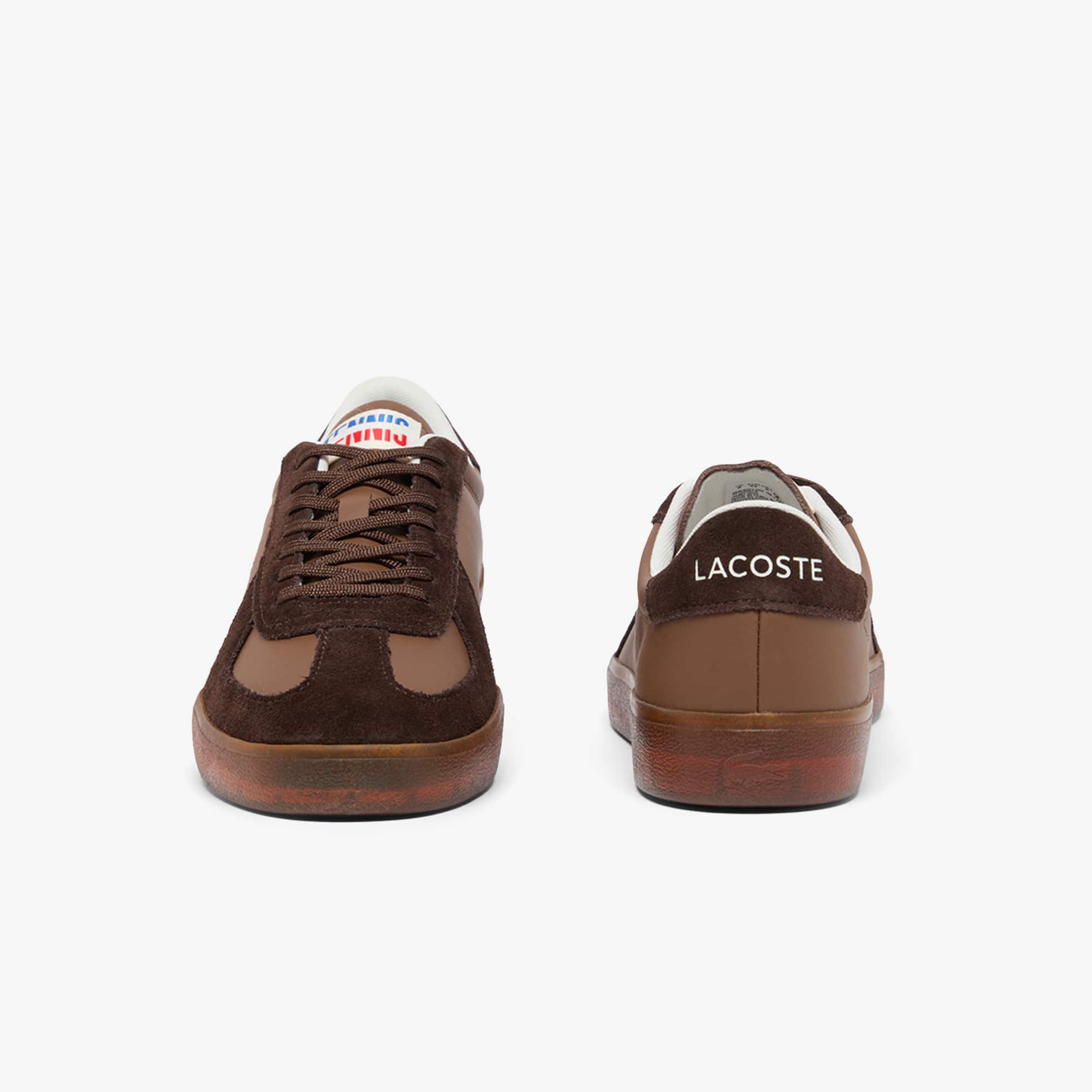 Men's Baseshot Pro Leather Sneakers - DK BRW/GUM