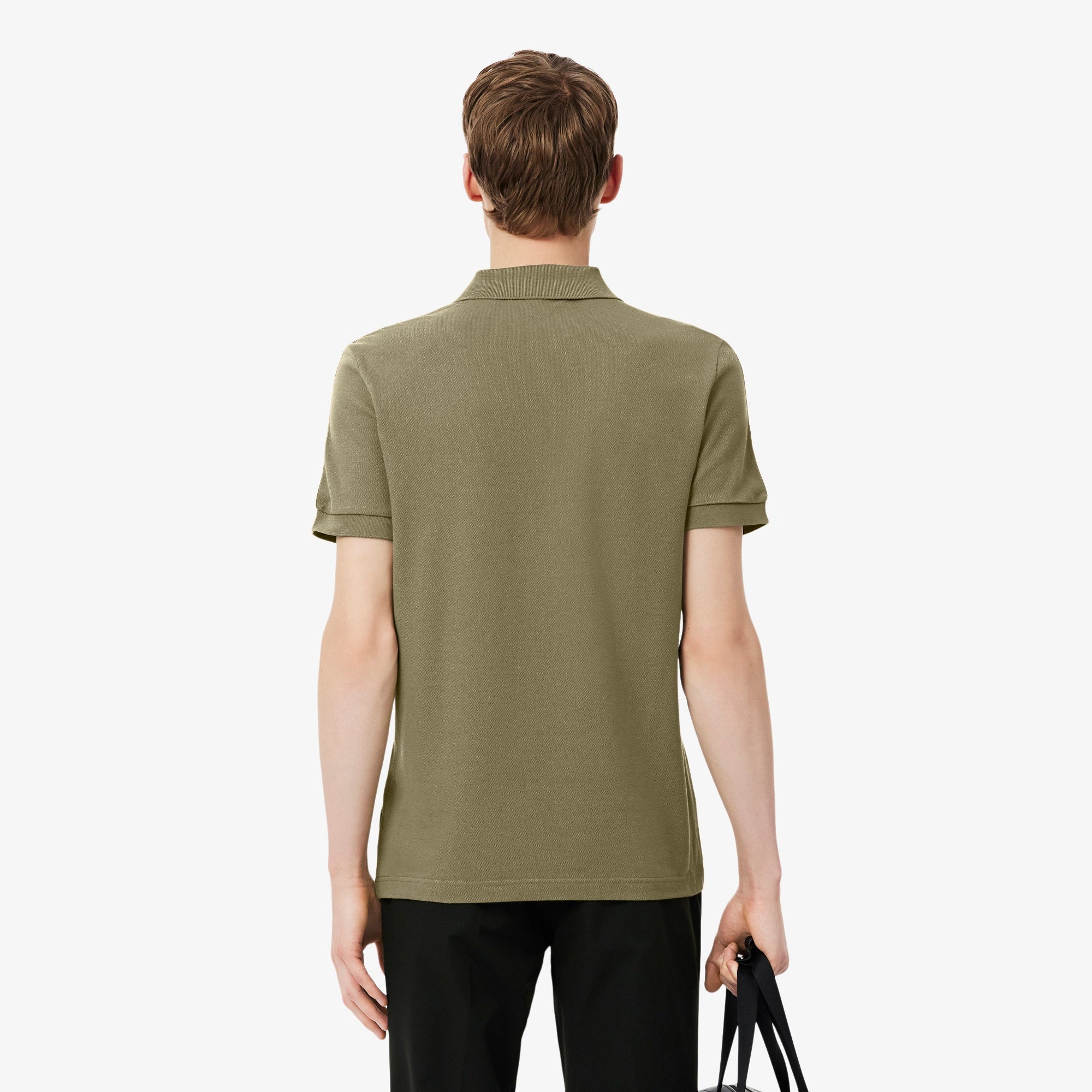 Regular Fit Logo Stripe Polo - Khaki Green
