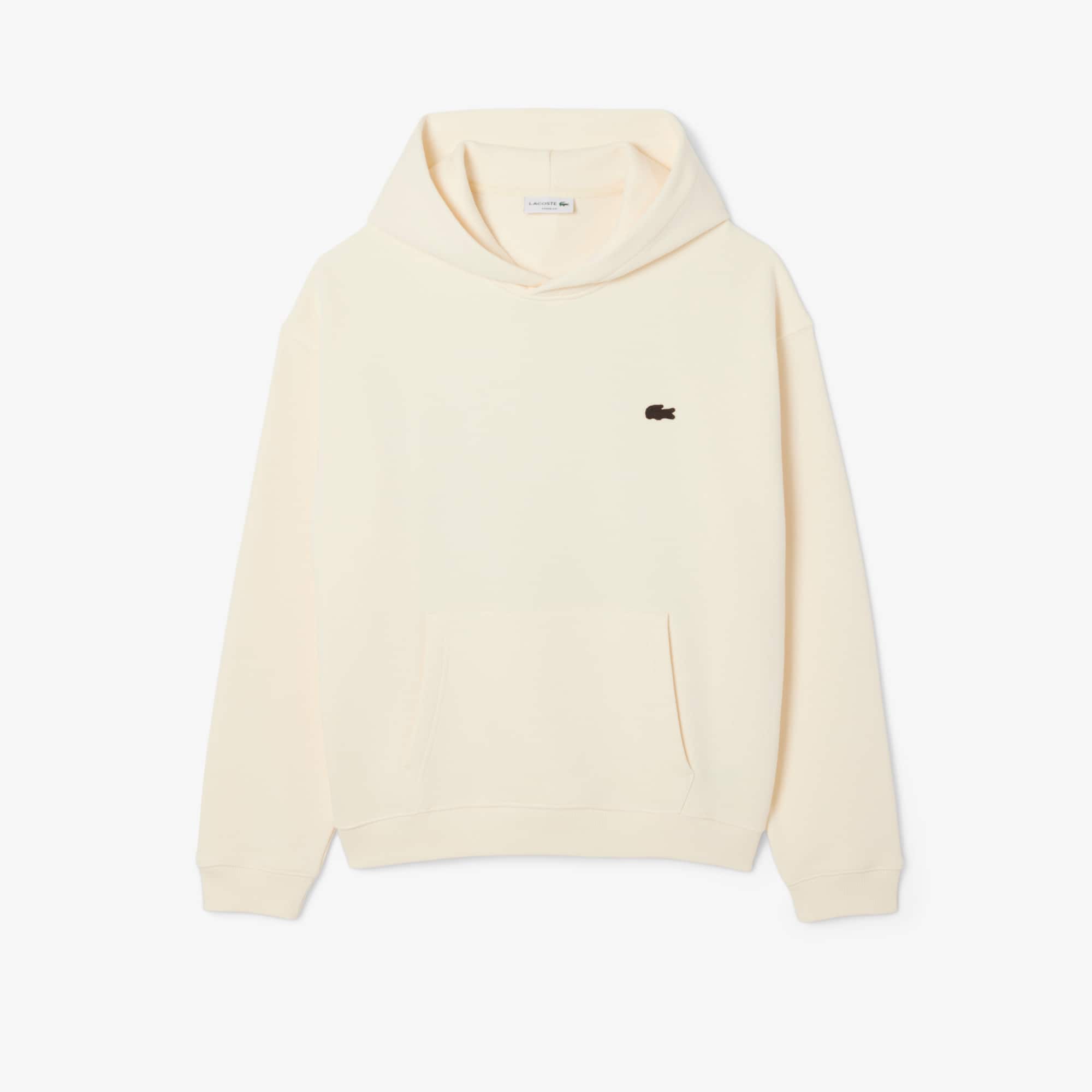 Loose Fit Printed Hoodie - Lemon Beige