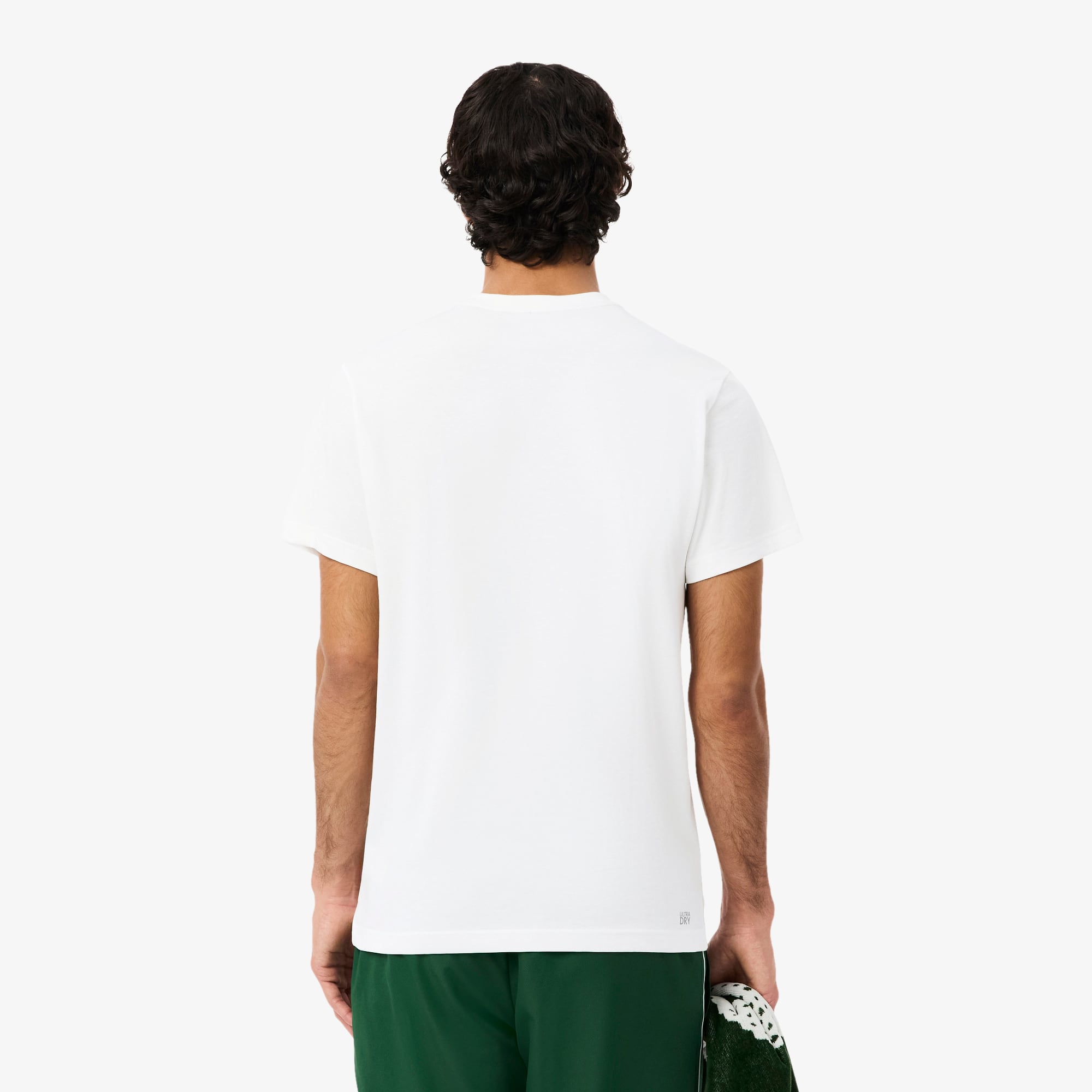 Ultra Dry Graphic Print Sport T-Shirt - White / Green