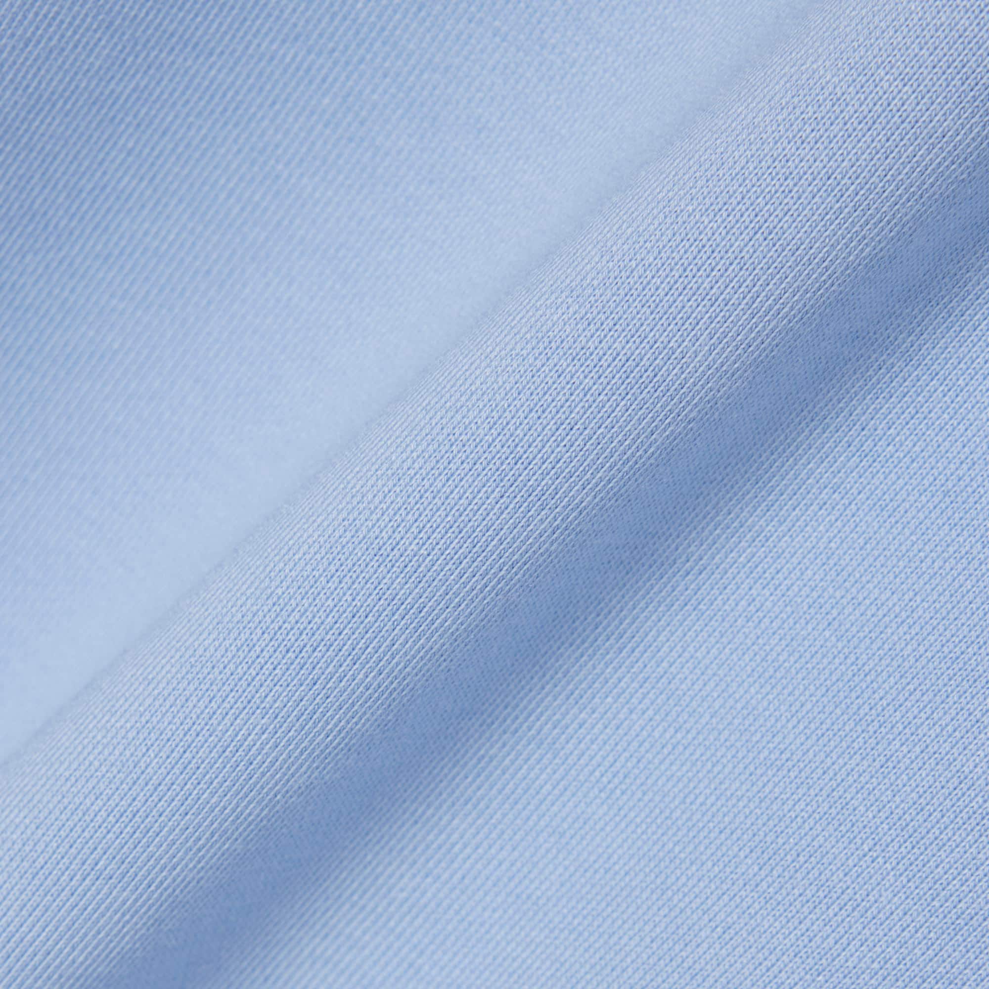 Made In France Polo Collar Sweatshirt - Light Blue