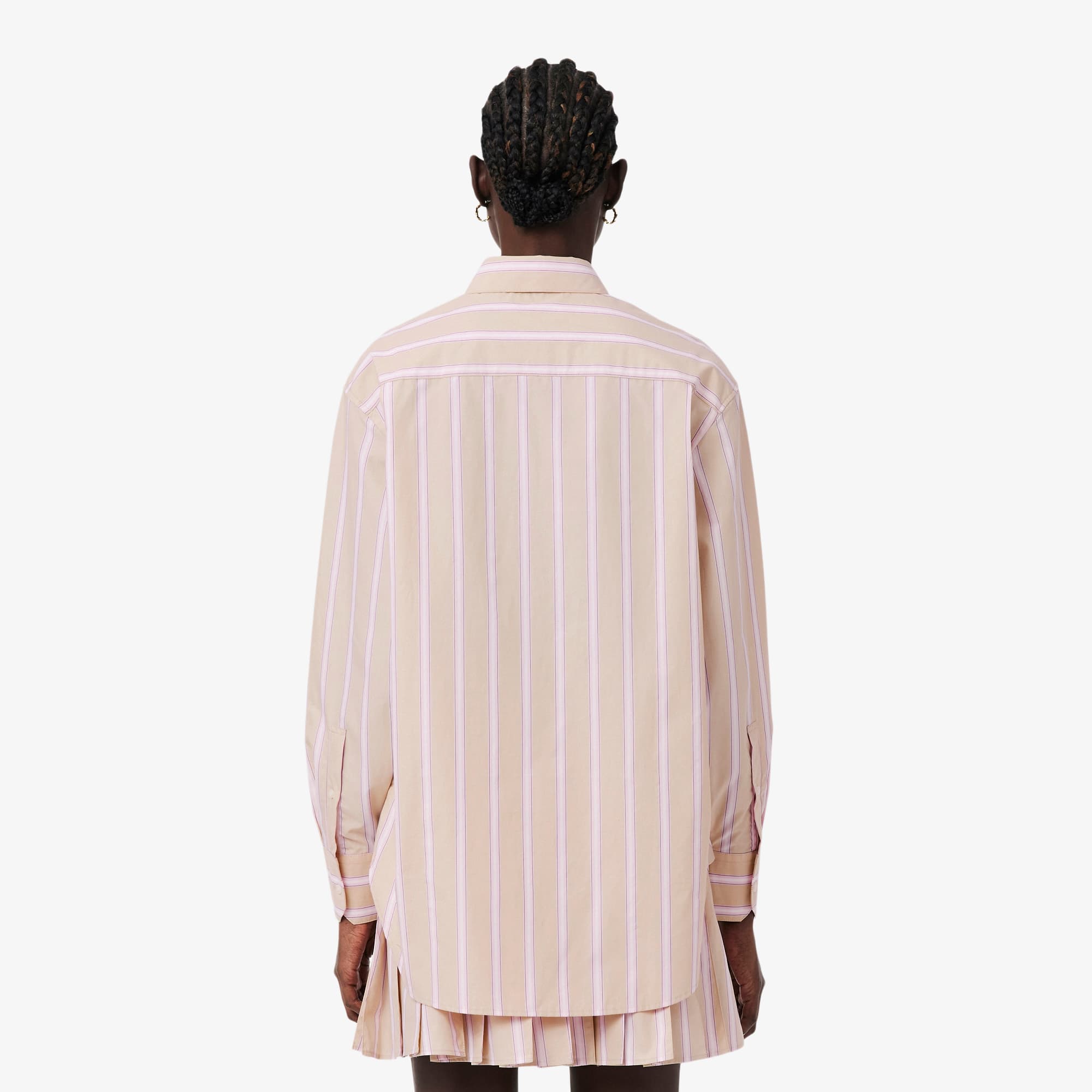 Oversized Cotton Poplin Shirt - Beige / Rose / Blanc / Bleu Marine