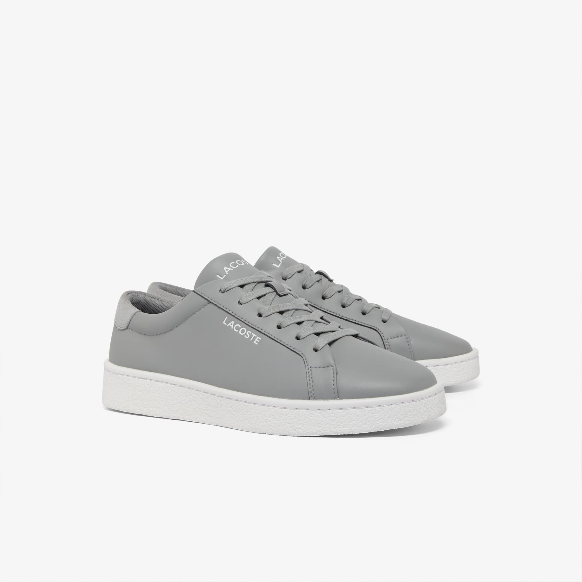 Men's Courtderby Leather Sneakers - GRY/WHT