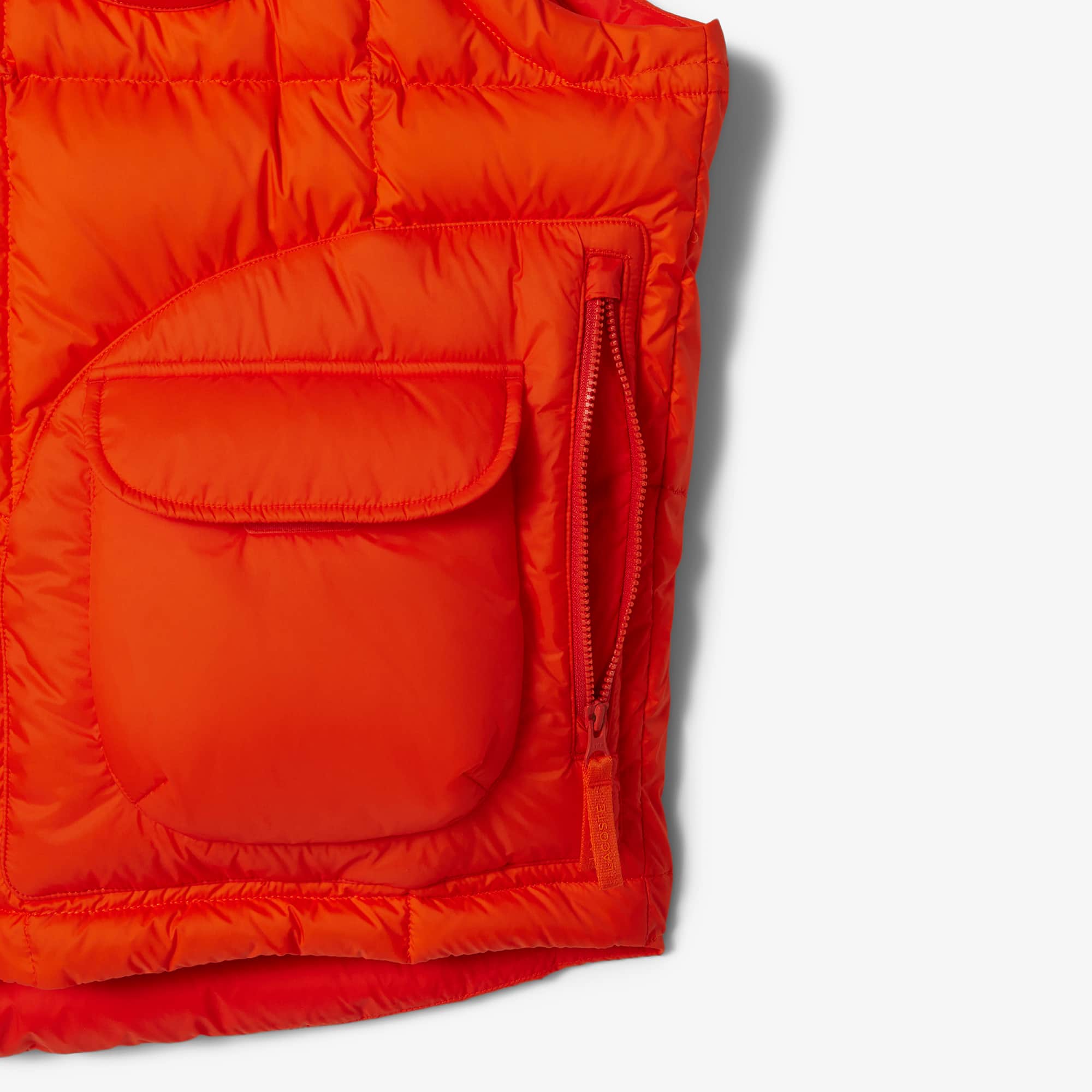 Men's Water-Repellent Puffer Vest - Orange