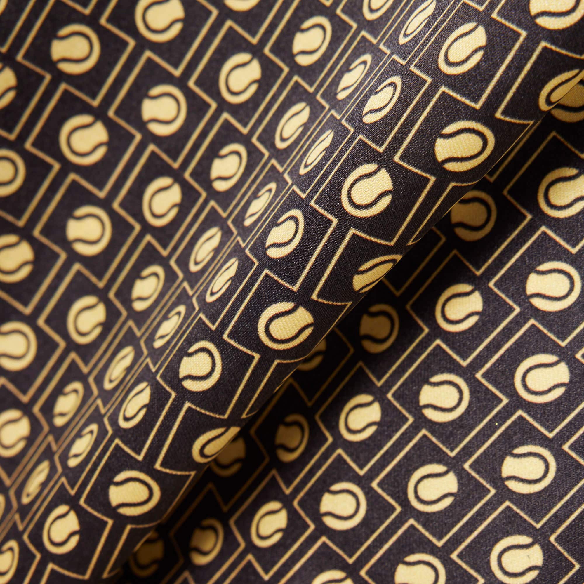 Printed pleated Midi Skirt - Marron / Jaune