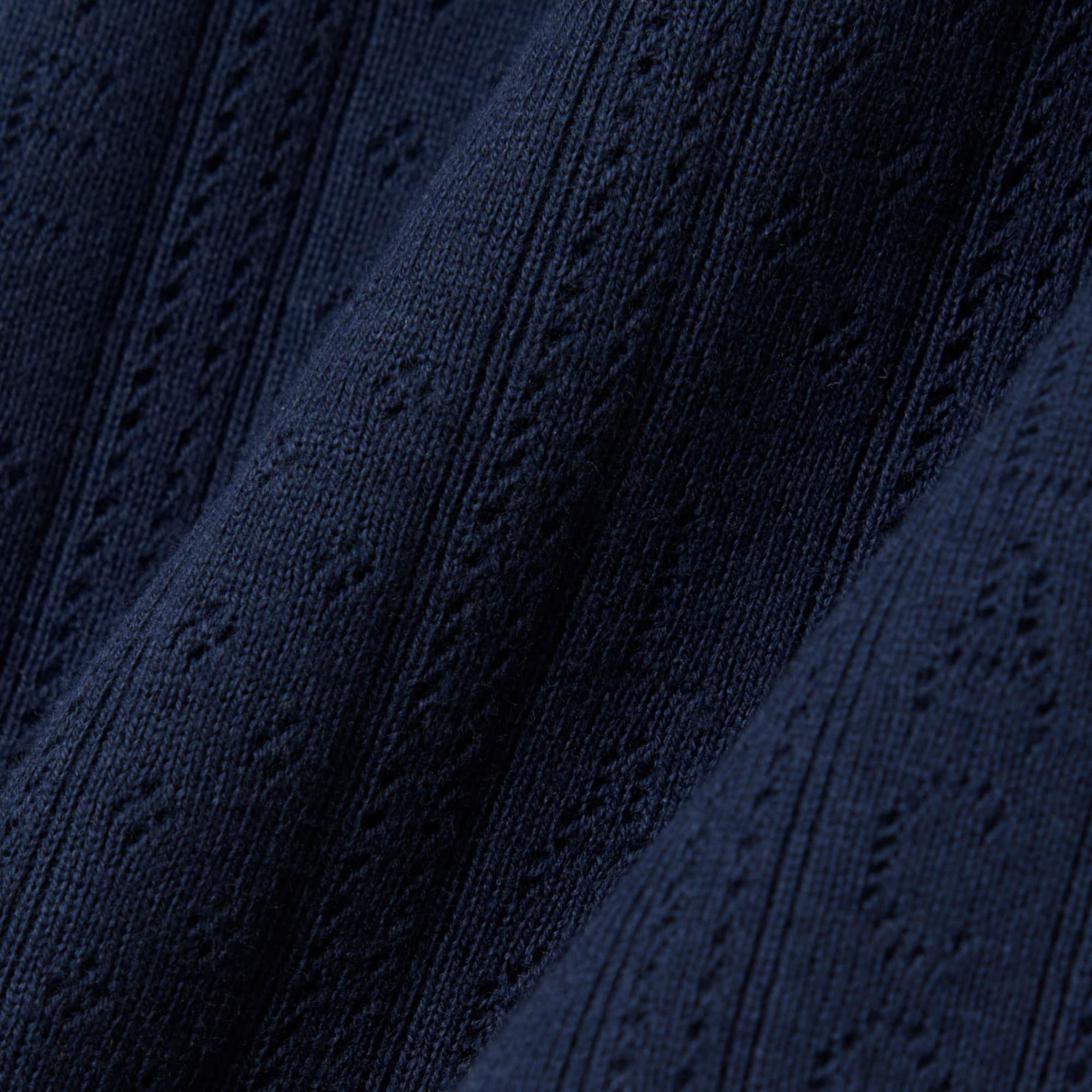 Cotton Midi Skirt - Navy Blue